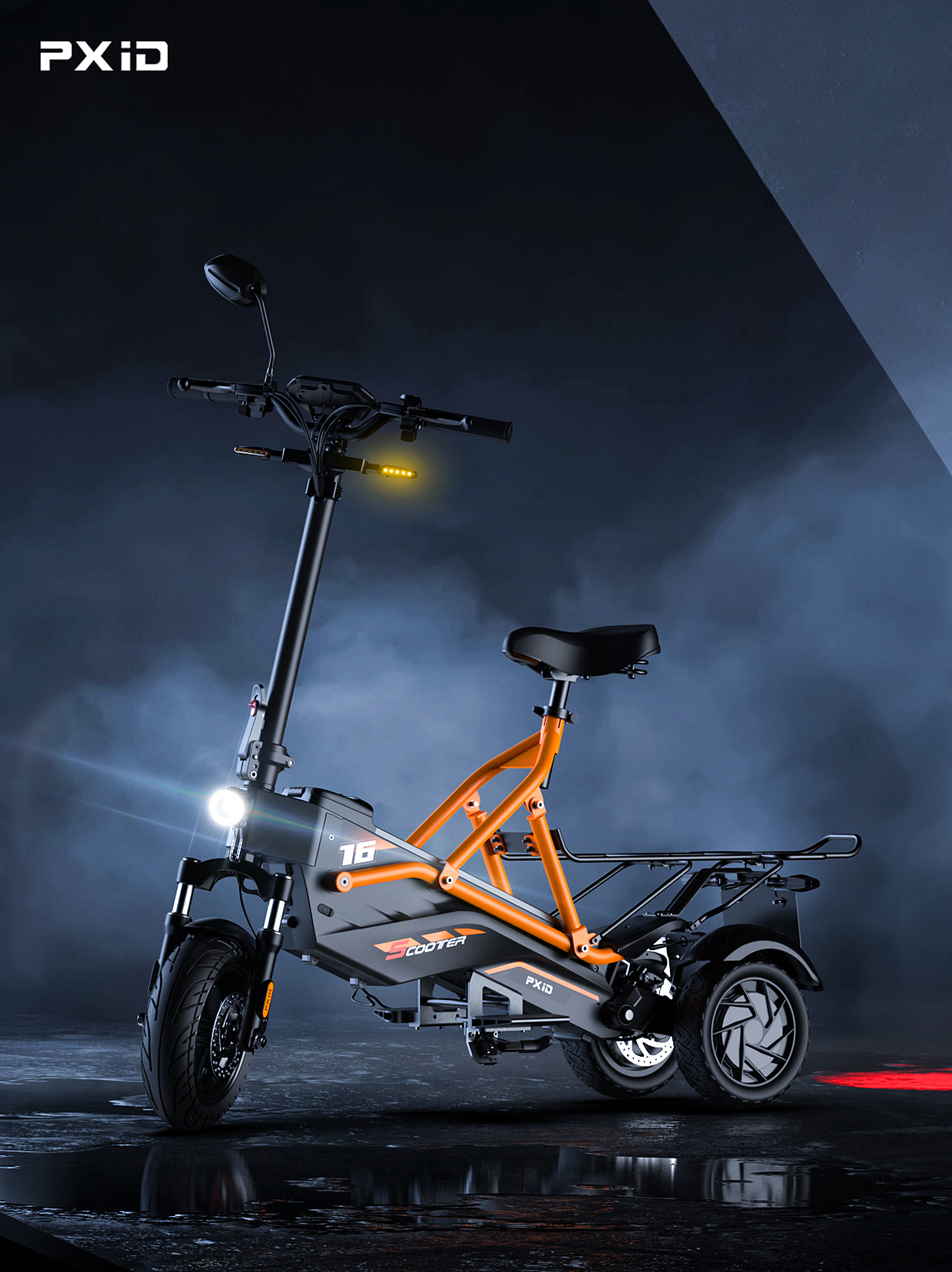 Two-wheel vehicle design，product design，industrial design，design company，Electric friction，Scooter，Electric power assisted bicycle，ODM Services，