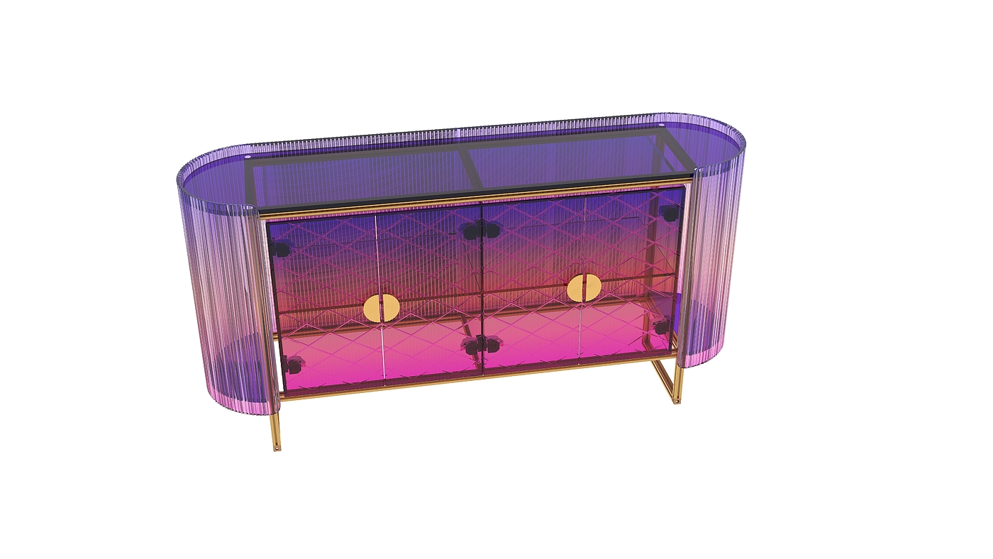 Home furniture，furniture，Side cabinet，Translucent texture，