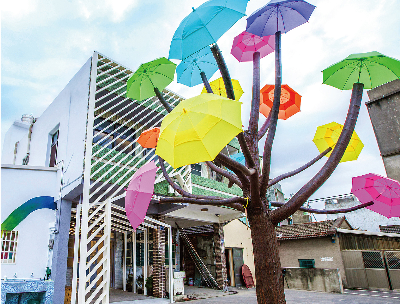 RAINBOW，logo，space design，Umbrella，house，