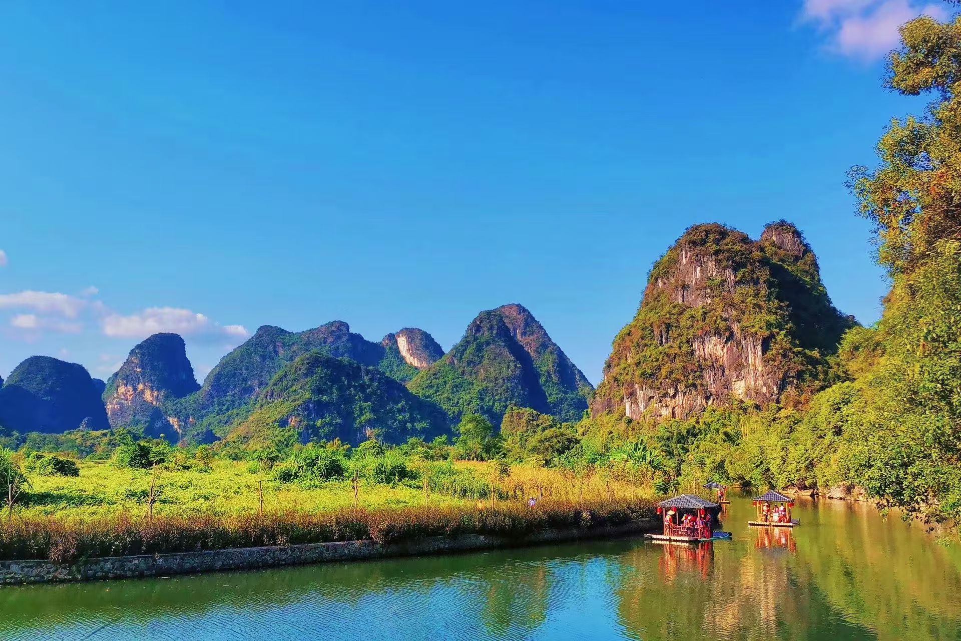 Shili Gallery，Yangshuo，Moon Mountain，Guilin Landscape，