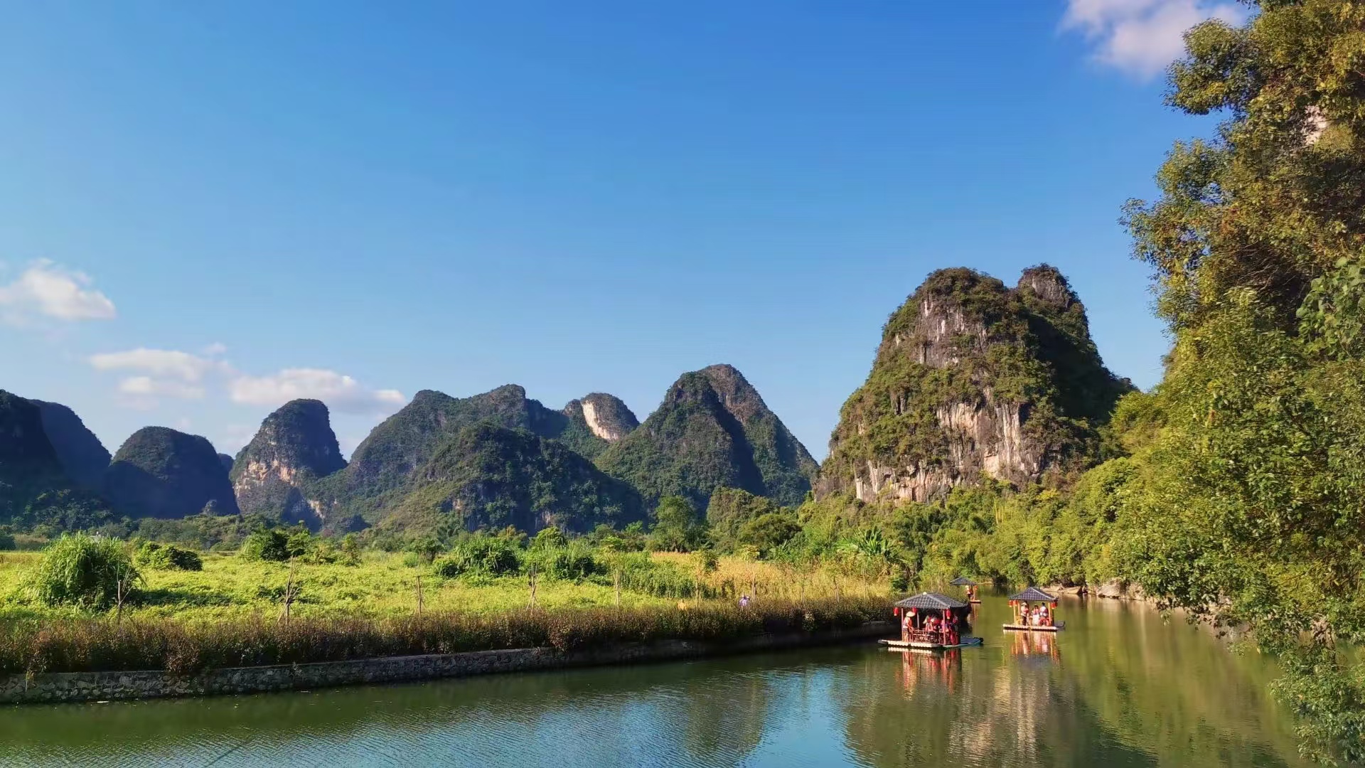 Shili Gallery，Yangshuo，Moon Mountain，Guilin Landscape，