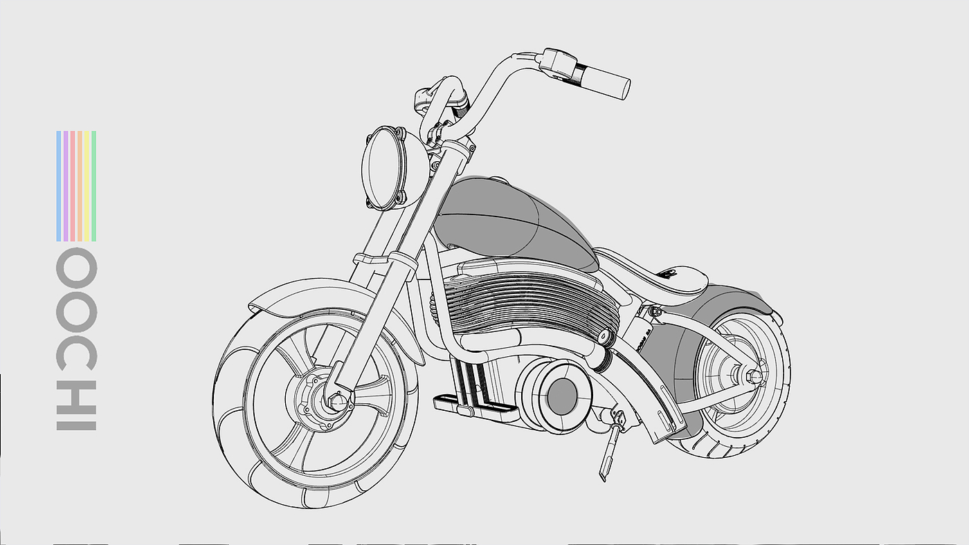 industrial design，product design，Creative design，Children's car design，Children's toy car，Children's Harlem，Children's Harley Motorcycle，