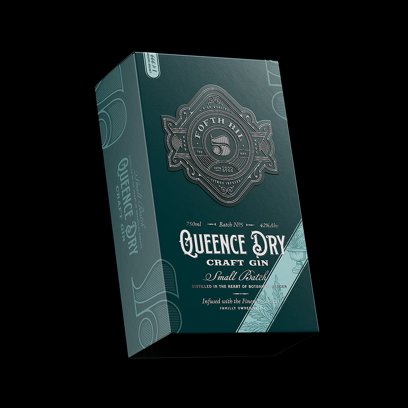 Queence Dry，Craft Gin，Victorian Age，carving，