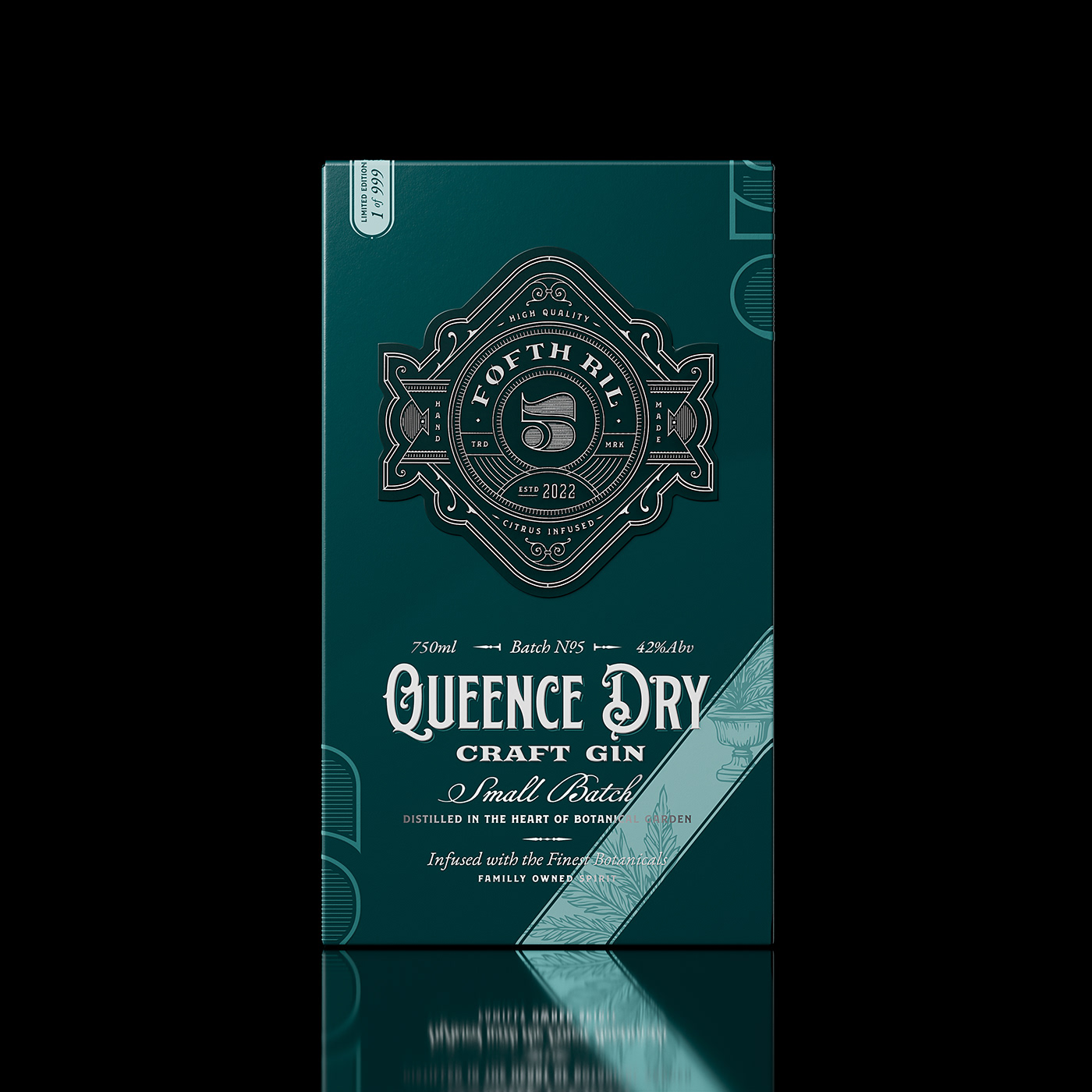Queence Dry，Craft Gin，Victorian Age，carving，