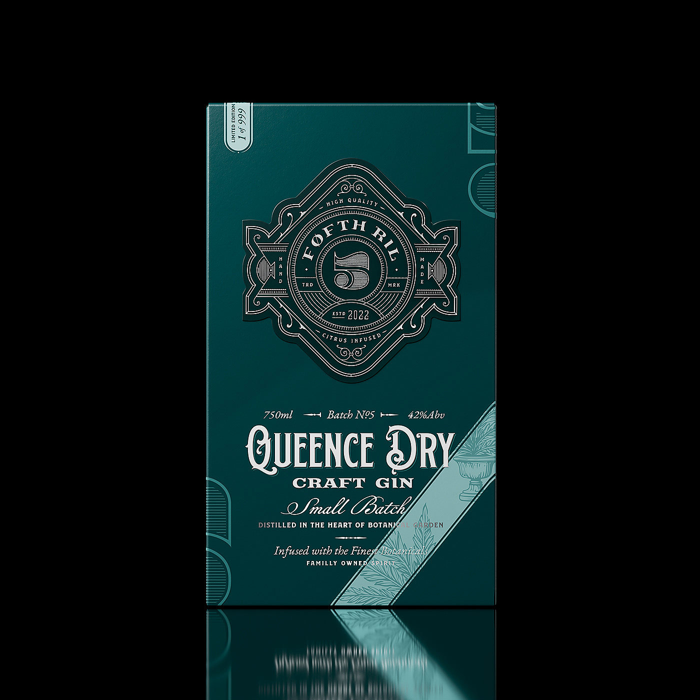 Queence Dry，Craft Gin，Victorian Age，carving，