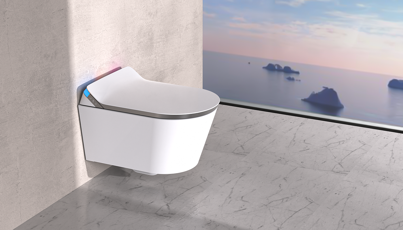 Intelligent toilet, wall-mounted intelligent toilet，