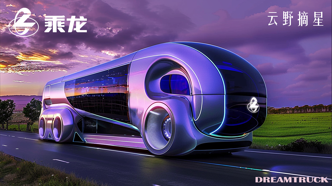 Future Traffic Design，heavy truck design，ai，mj，conceptual design，Creative vision，AI-aided design，