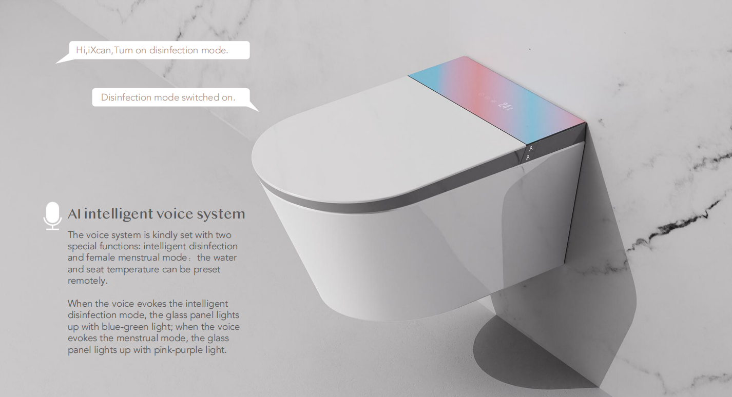 Voice, smart toilet, smart，