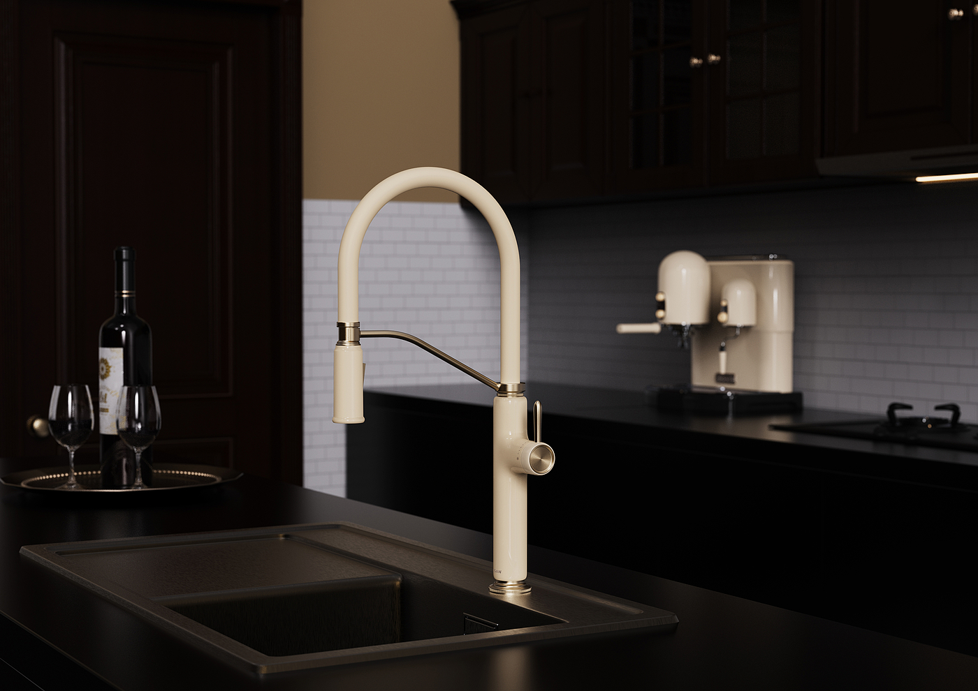 Faucet, basin faucet, kitchen faucet, retro design，