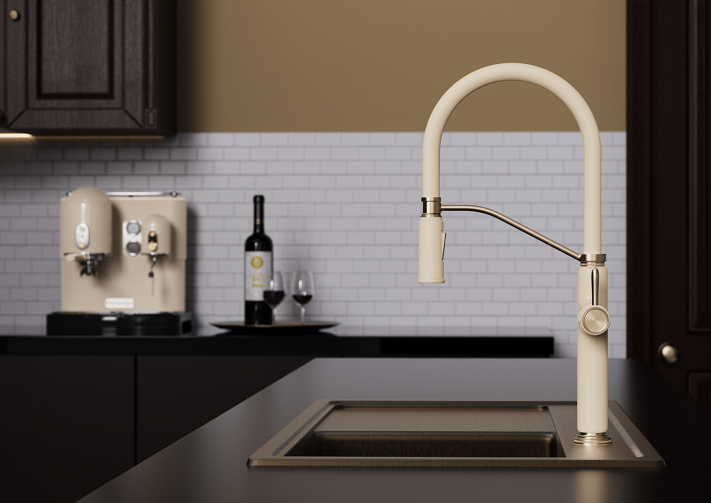 Faucet, basin faucet, kitchen faucet, retro design，