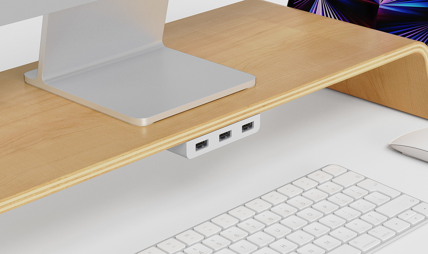 computer desk bracket，Computer desk bracket with mobile phone wireless charging，