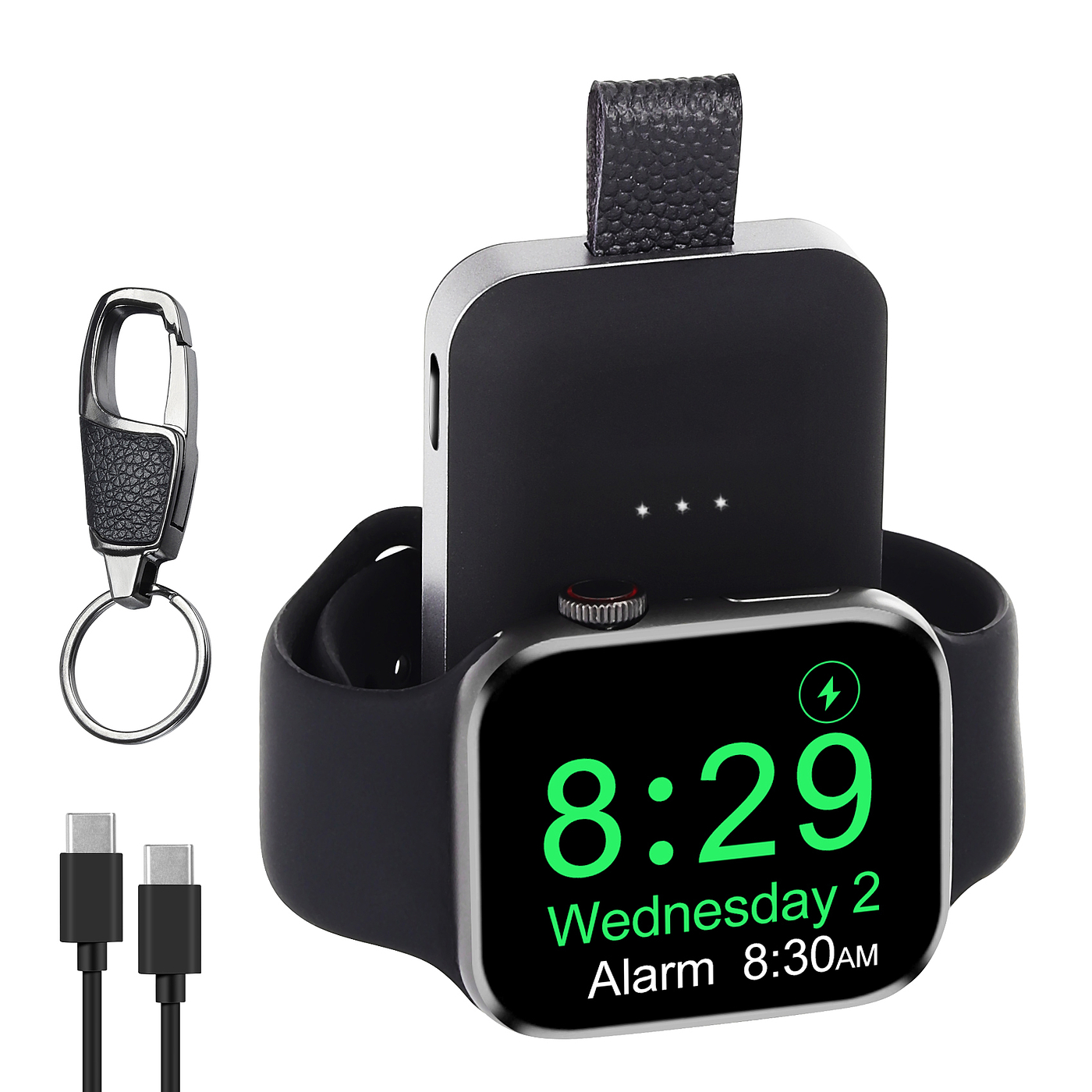 Apple watch with mobile power wireless charging，