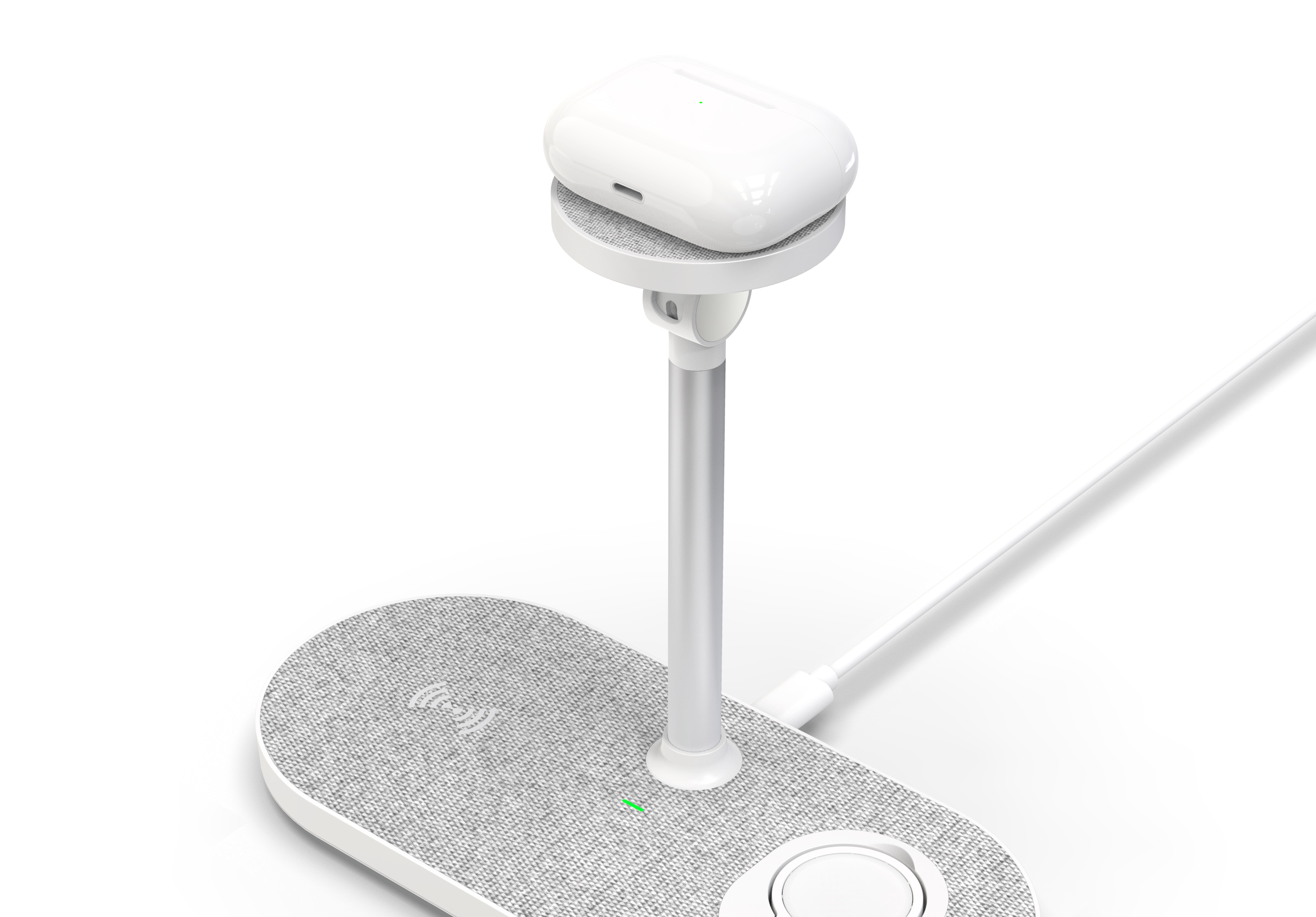 Magnetic three-in-one wireless charging，