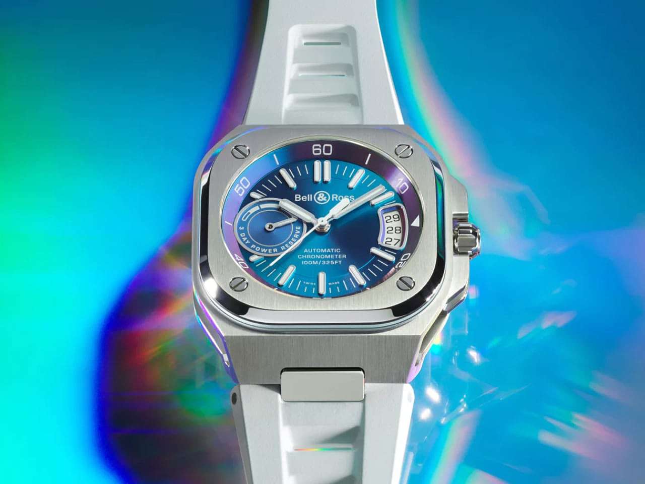 BR-X5 Iridescent，Colorful dial，aviation，Wrist watch，