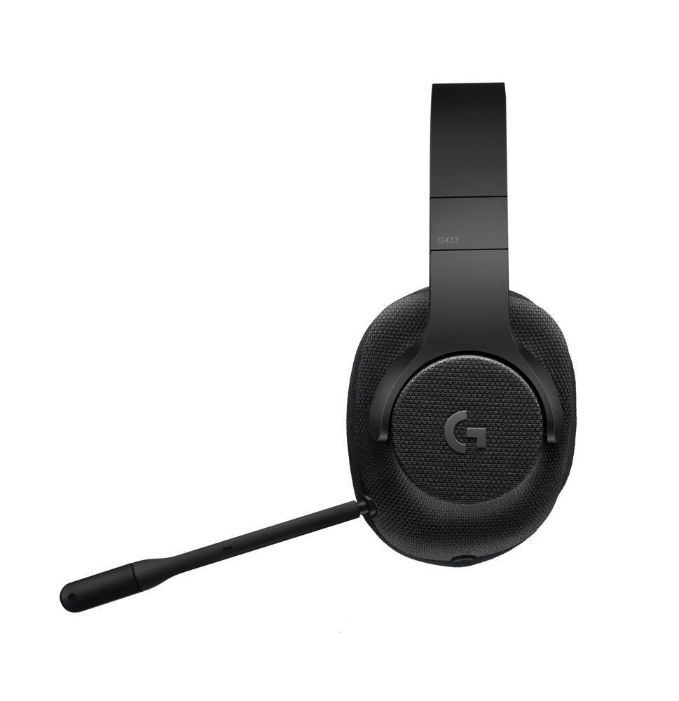 罗技头戴式游戏耳机logitechg433wiredgamingheadset