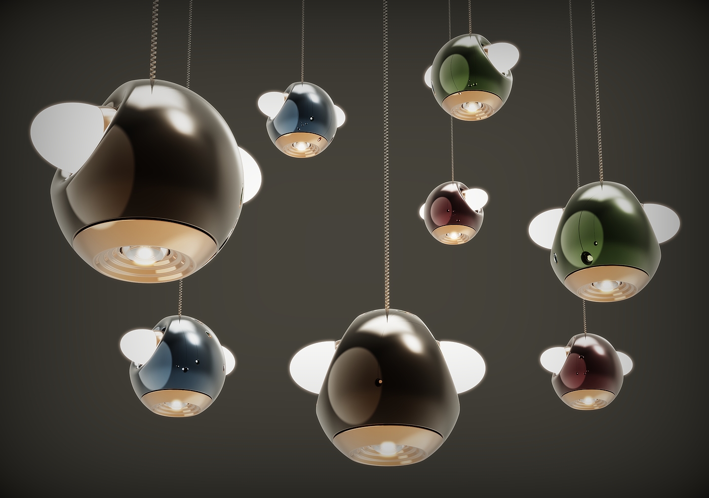 Small chandelier，Creative lamps，Modern minimalism，Lighting，lamps and lanterns，