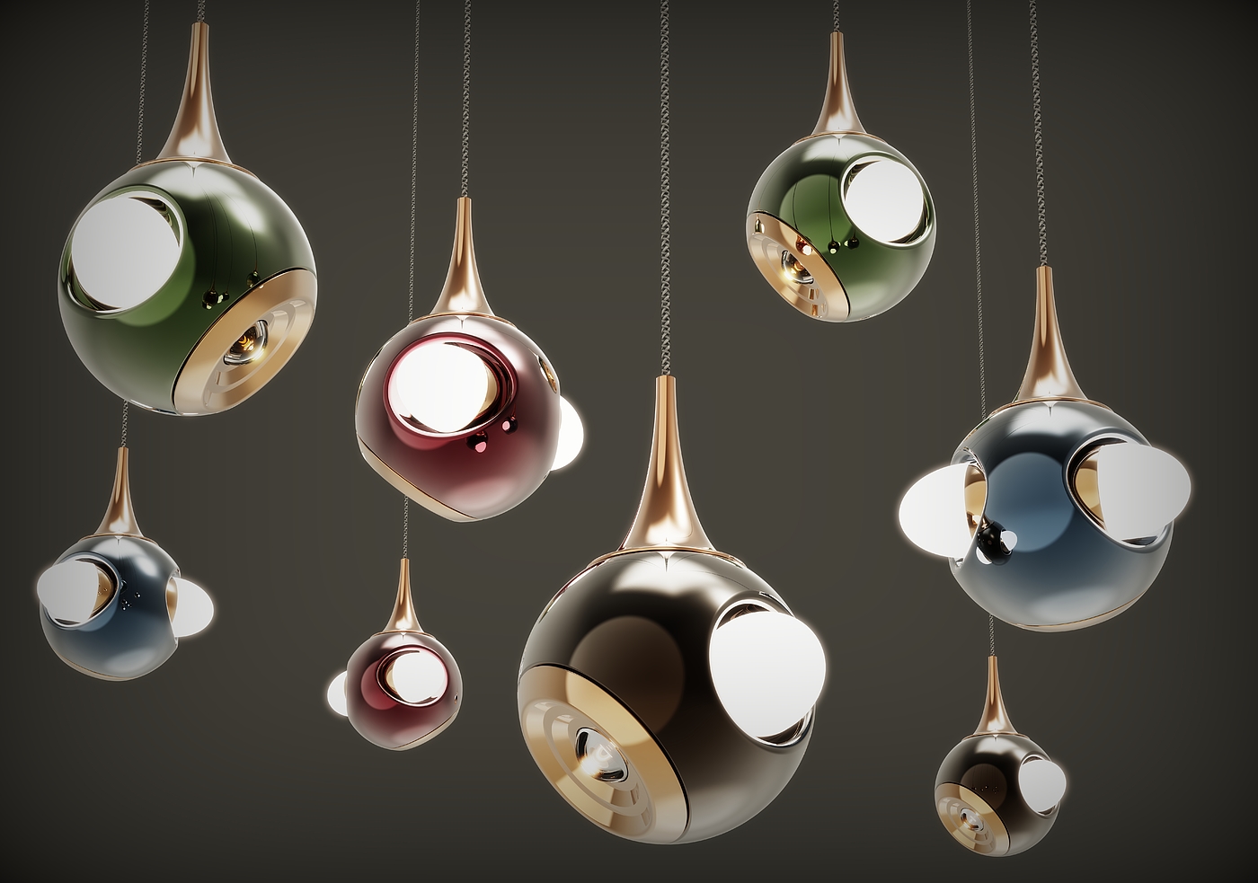 Small chandelier，Creative lamps，Modern minimalism，Lighting，lamps and lanterns，