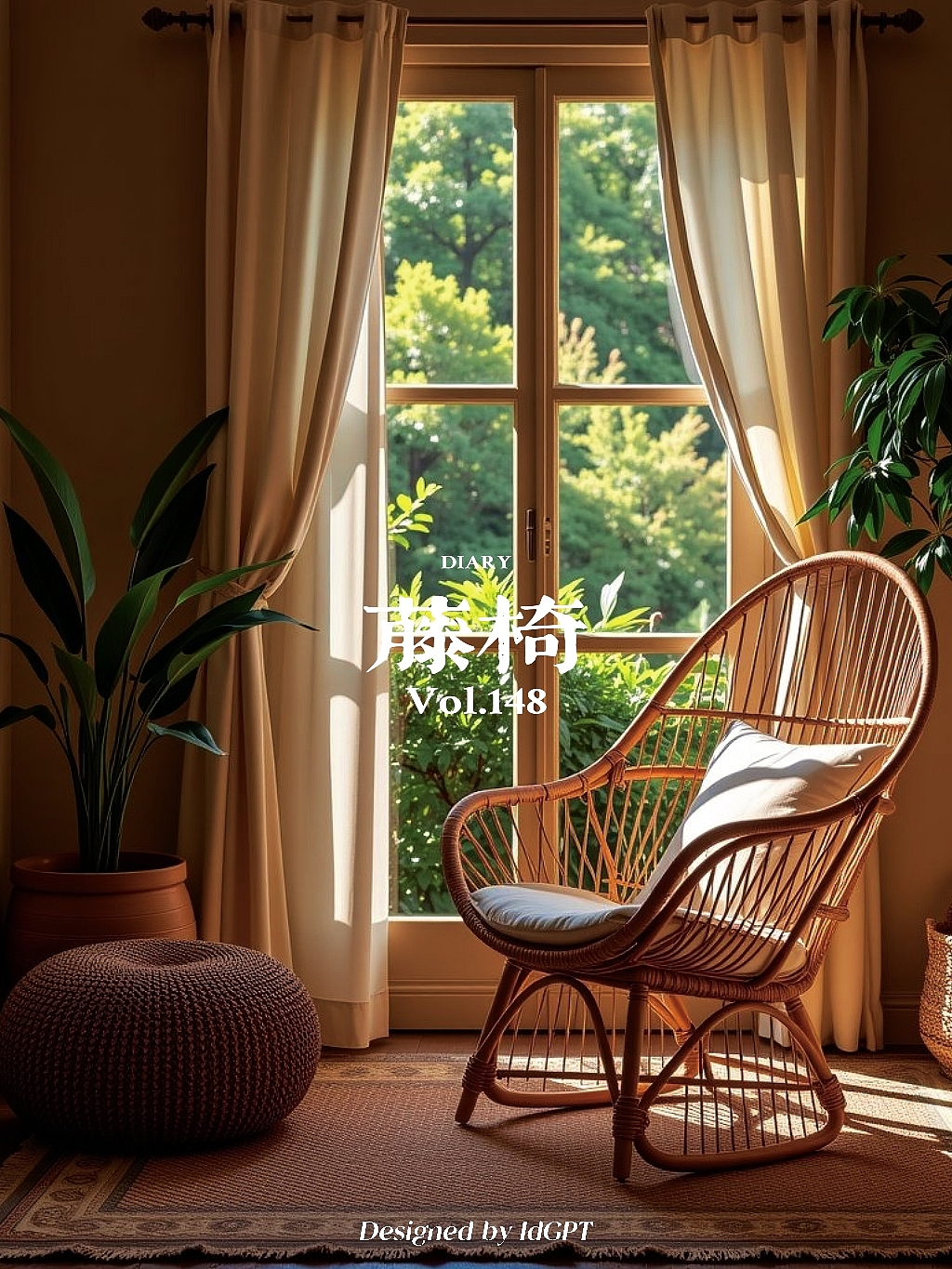 AIGC, AI, home furniture, rattan chair，