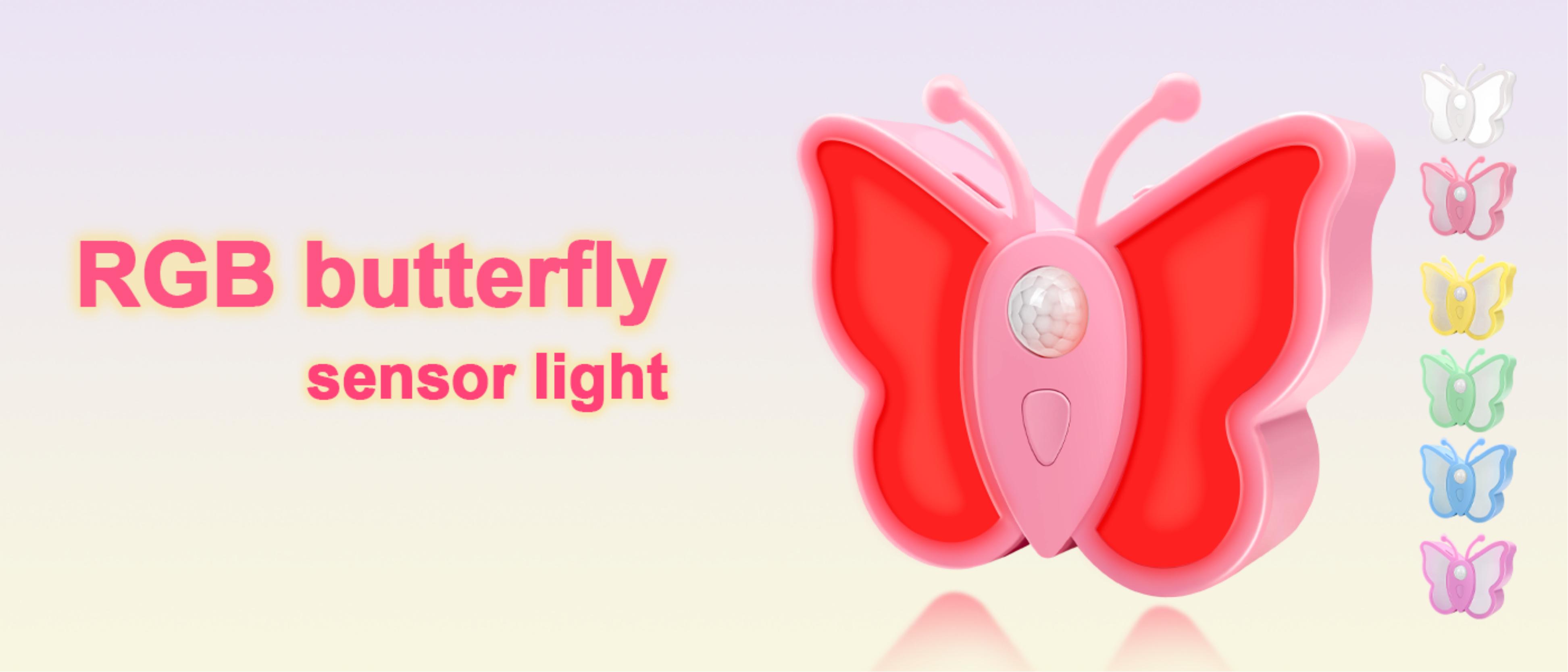 Cross-border，Amazon，Induction lamp，Night light，Butterfly induction lamp，Cabinet lamp，