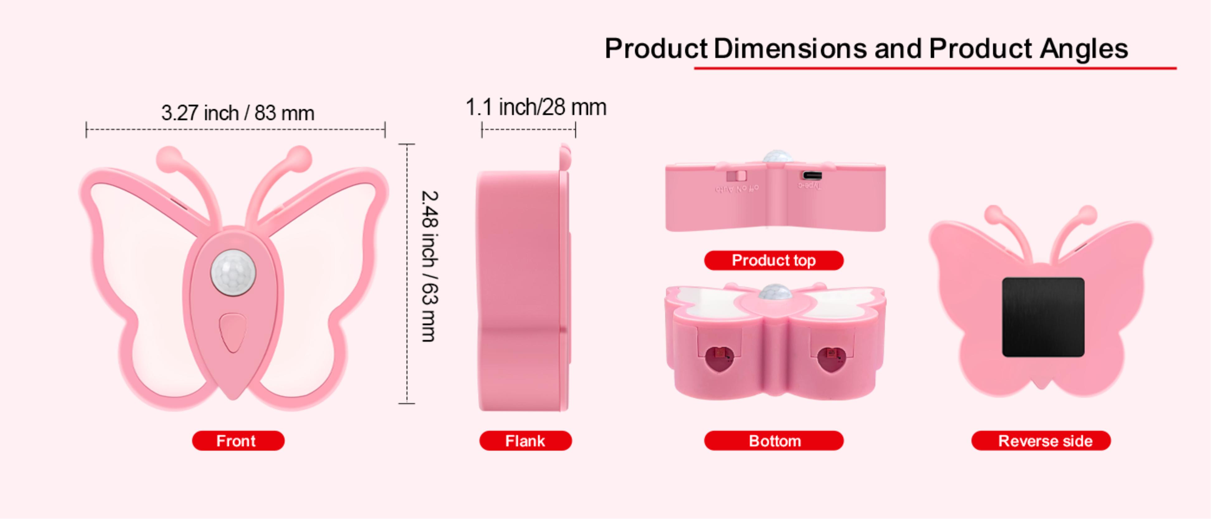 Cross-border，Amazon，Induction lamp，Night light，Butterfly induction lamp，Cabinet lamp，