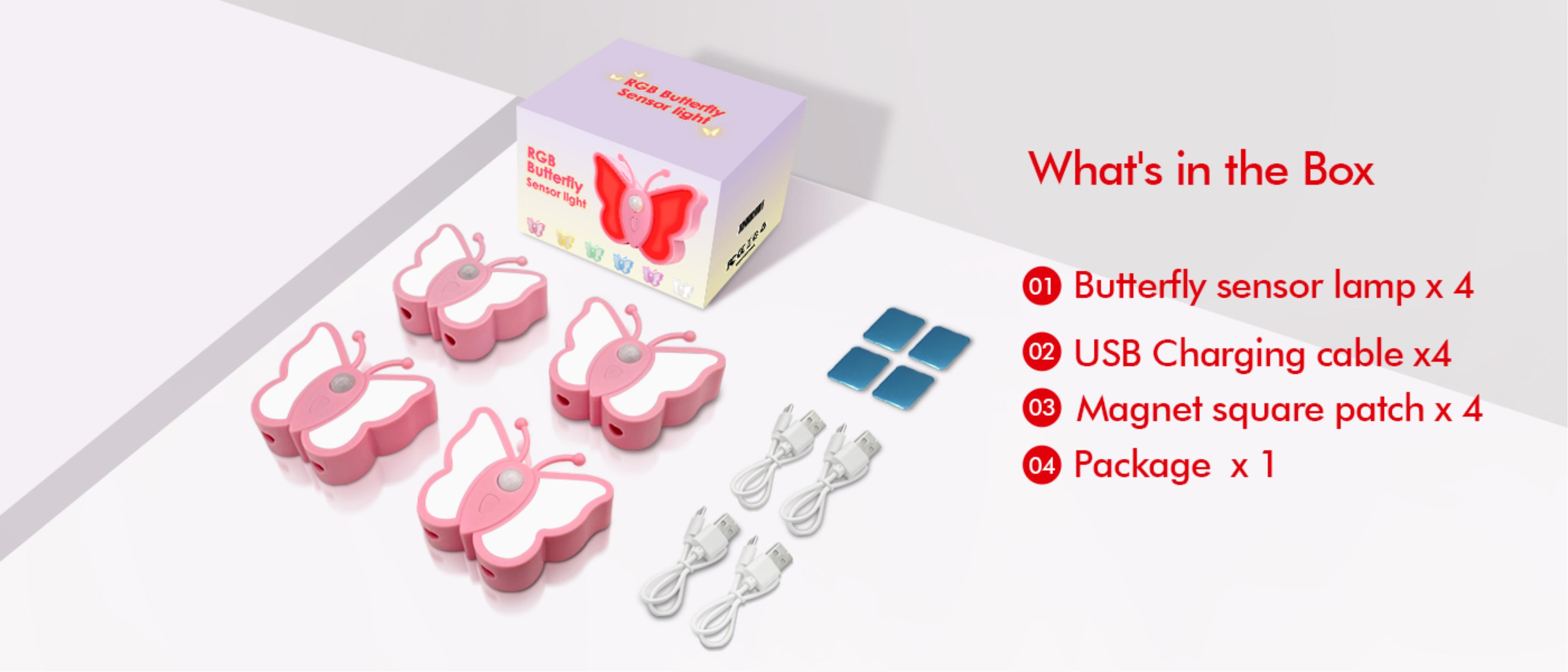 Cross-border，Amazon，Induction lamp，Night light，Butterfly induction lamp，Cabinet lamp，