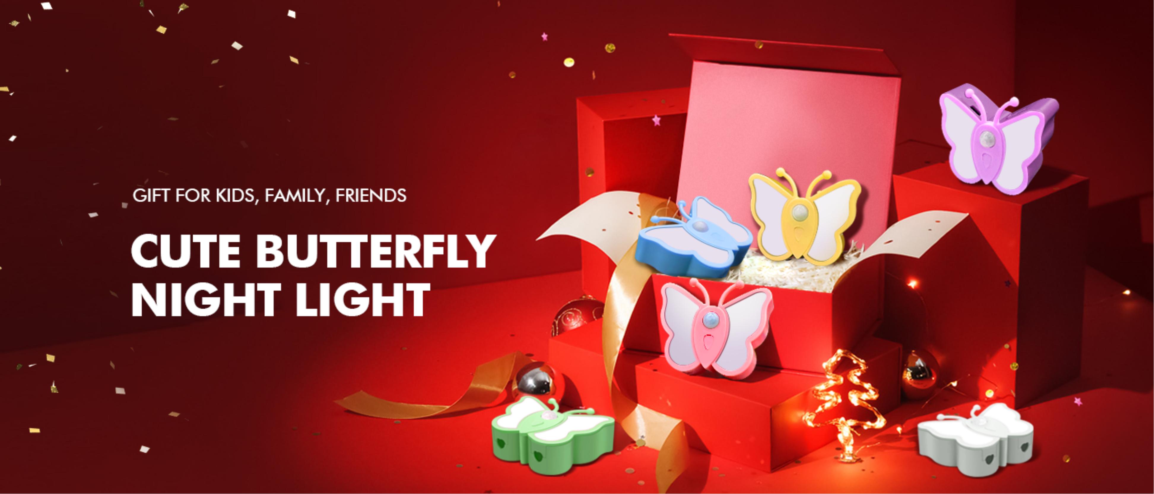 Cross-border，Amazon，Induction lamp，Night light，Butterfly induction lamp，Cabinet lamp，