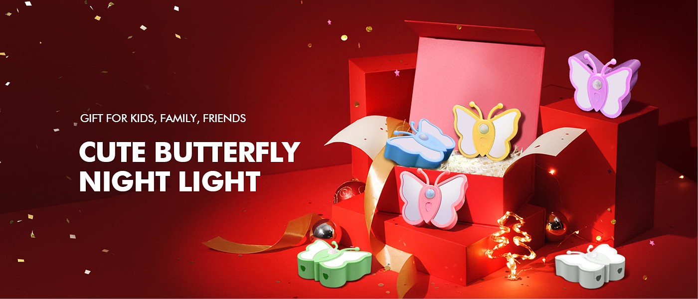 Cross-border，Amazon，Induction lamp，Night light，Butterfly induction lamp，Cabinet lamp，