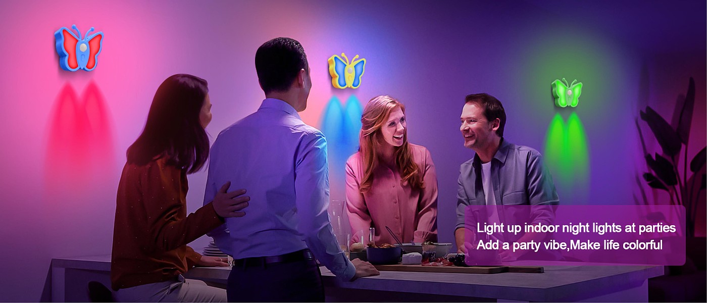 Cross-border，Amazon，Induction lamp，Night light，Butterfly induction lamp，Cabinet lamp，