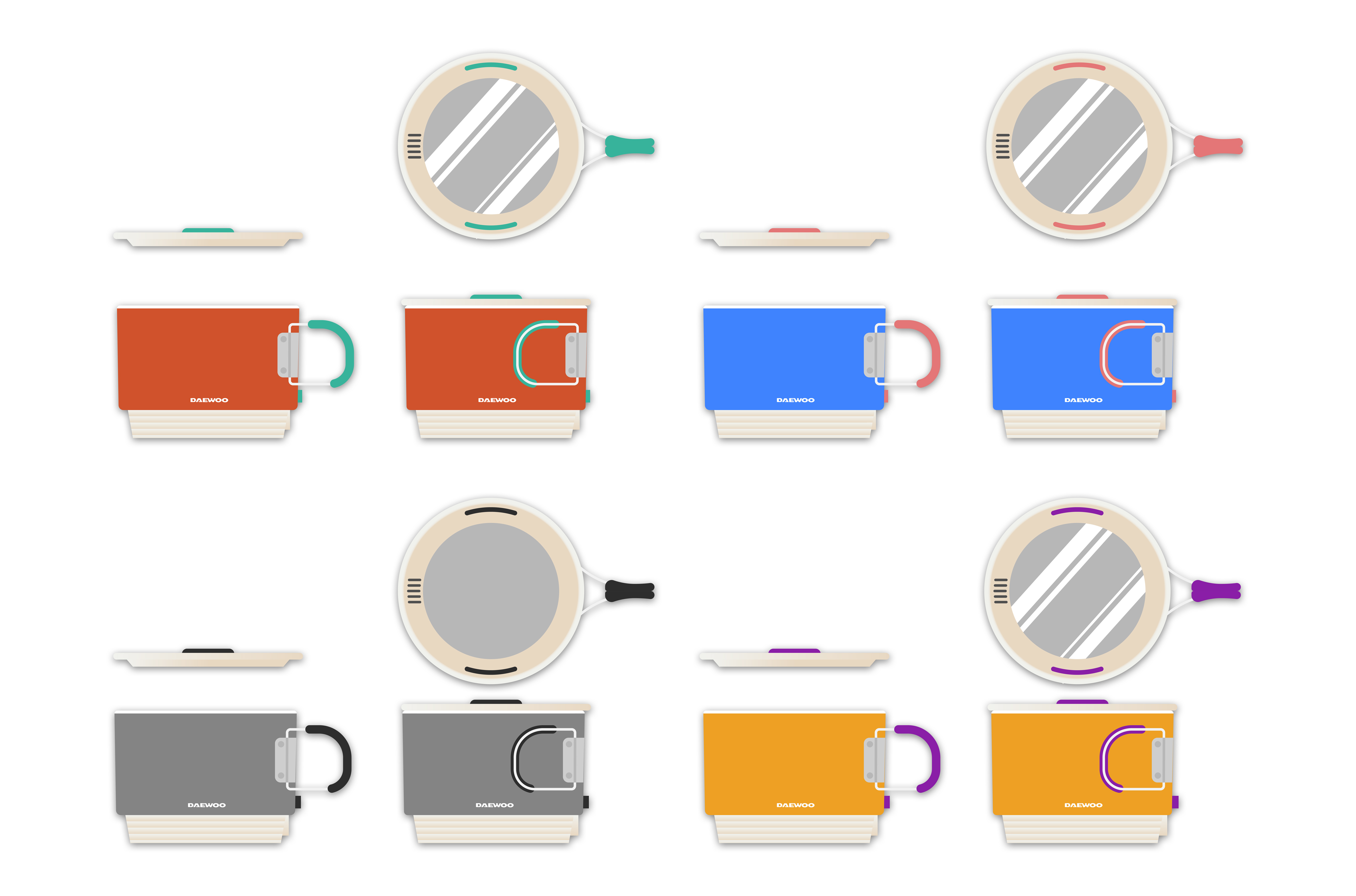 Daewoo，pot，trend，Retro，Light luxury，Explosive，neutral，