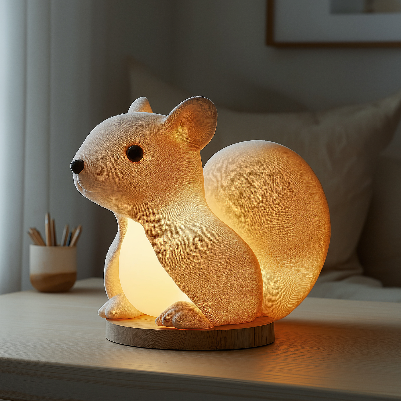 Squirrel small lamp，