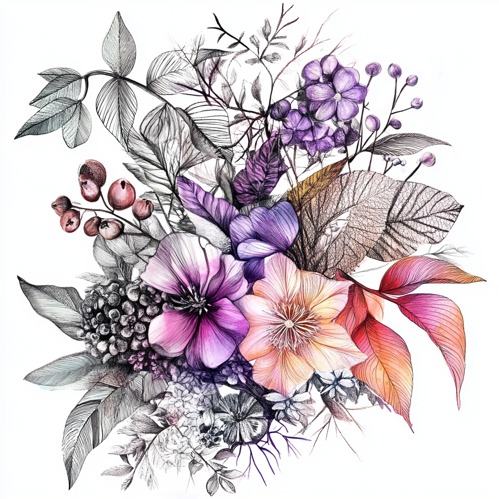 Color lead flowers，