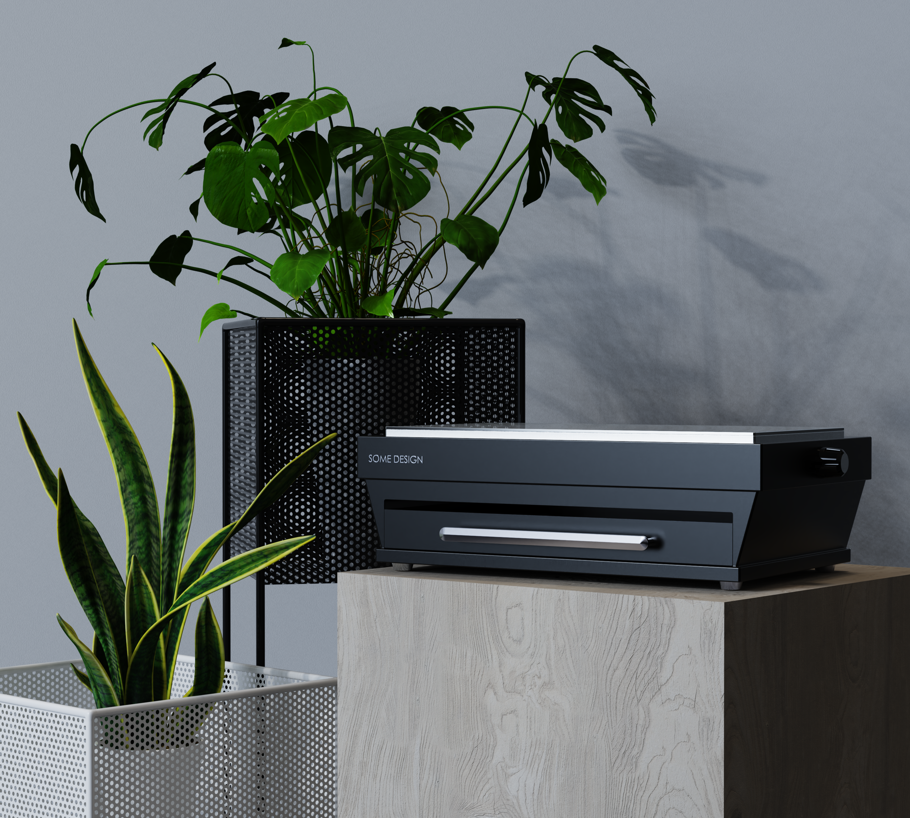 Household appliances，barbecue grill，Bauhaus ，Retro style，Minimalist design ，