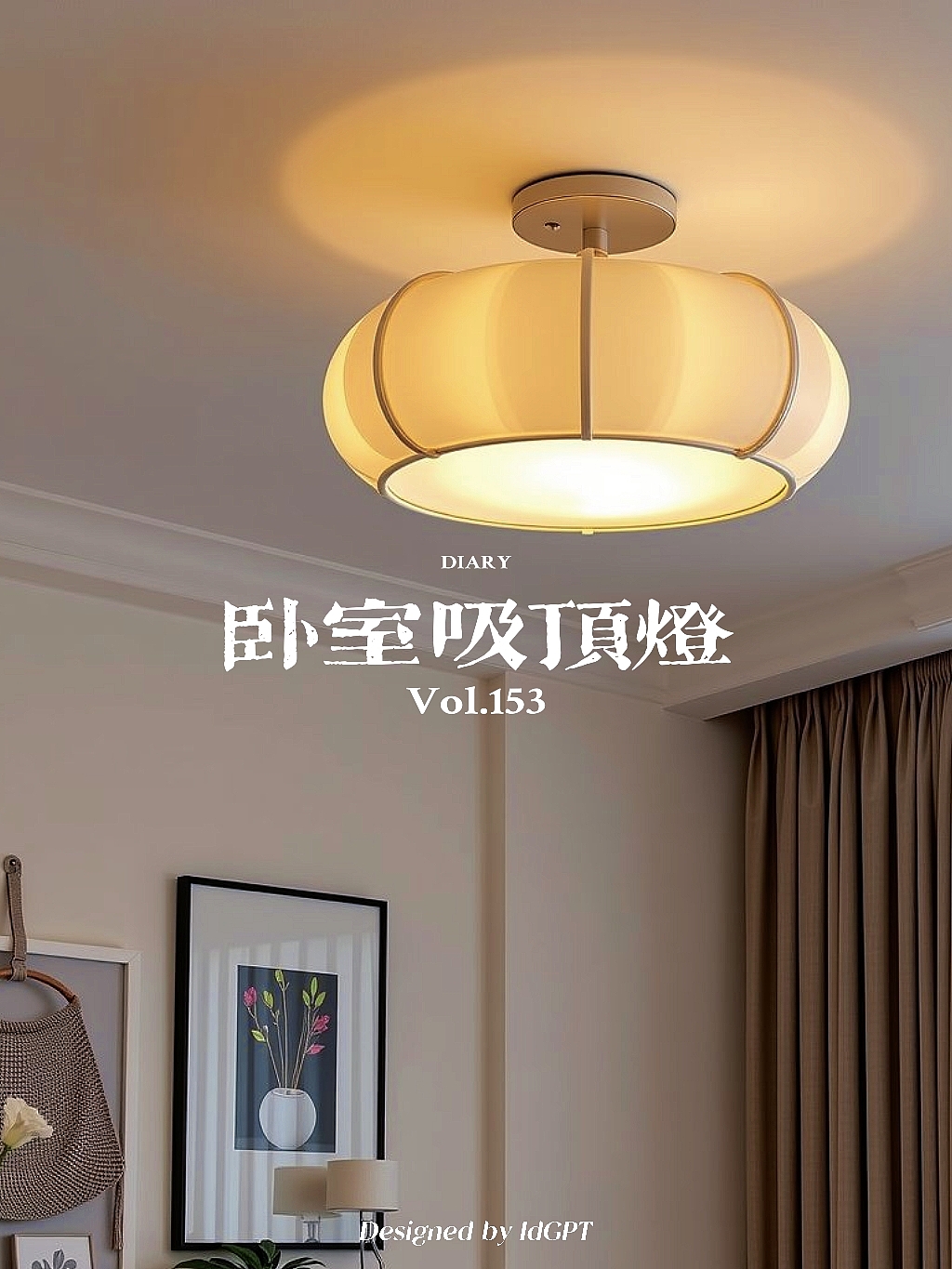 AIGC, AI, furniture, home, bedroom ceiling lamp，