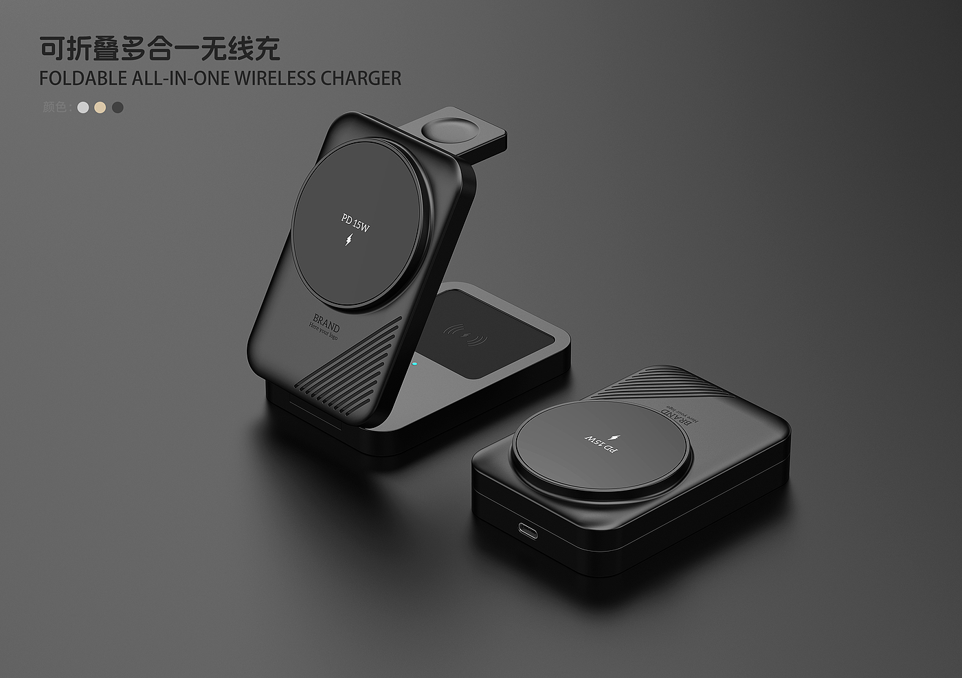 Wireless charging, mobile phone headset smart phone watch seat charging，