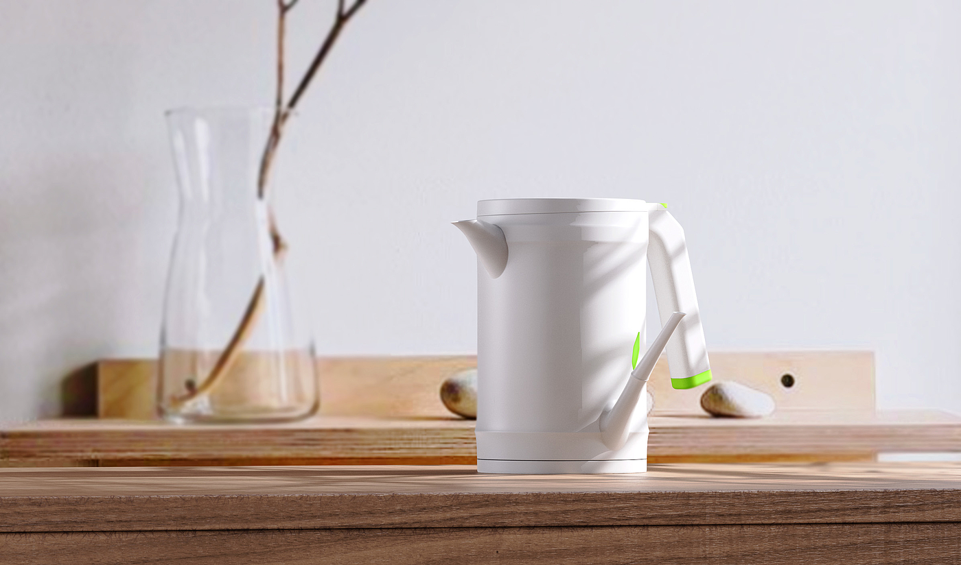 Bionics Design ，Simplicity，household electrical appliances，Electric kettle，Bamboo，conceptual design，