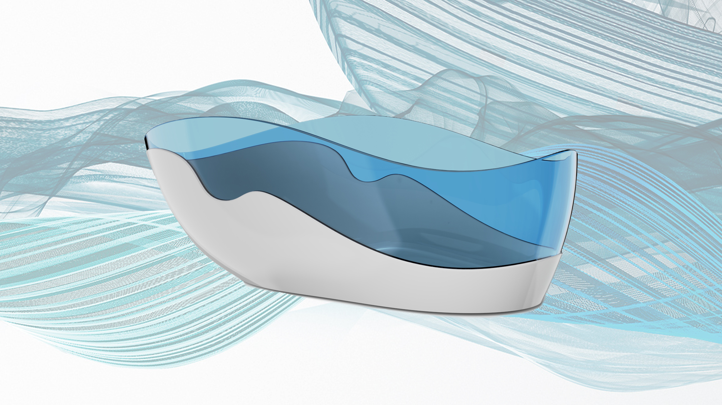 Bathtub, bathroom, modeling bionic，