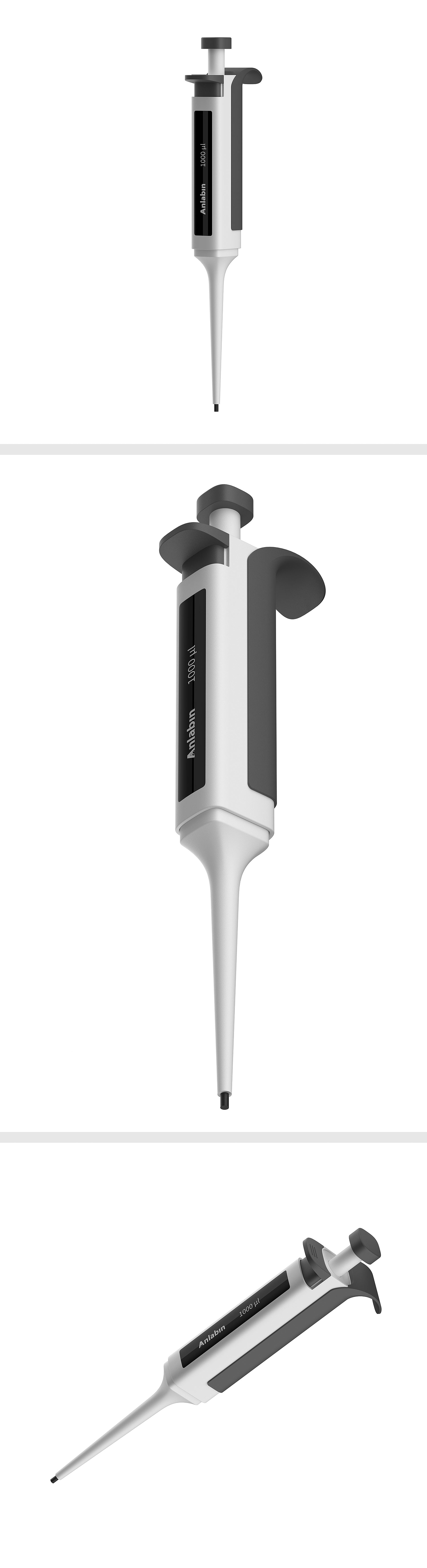 Laboratory Instrument Pipette Product Appearance Design，