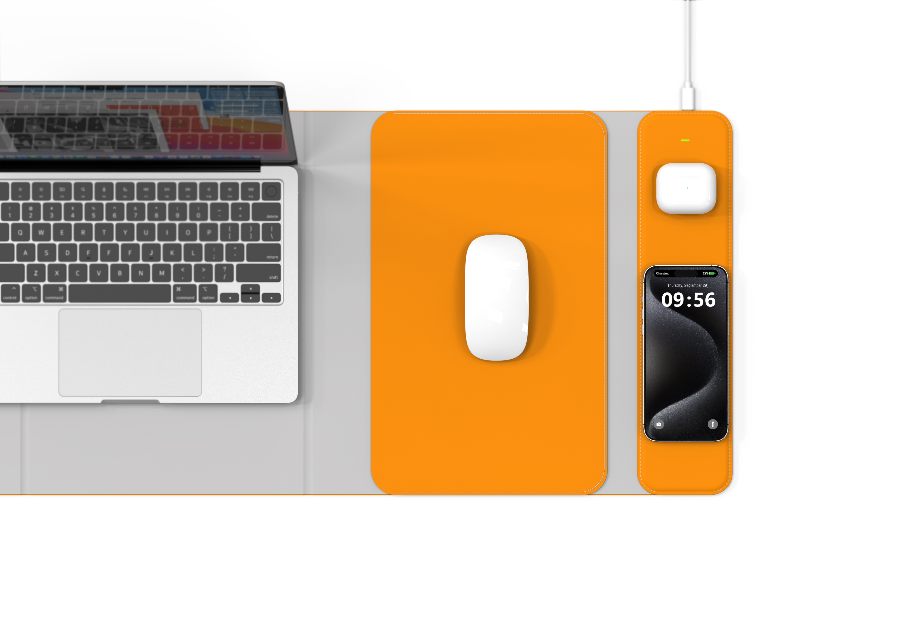 Mouse Pad Wireless Charger，