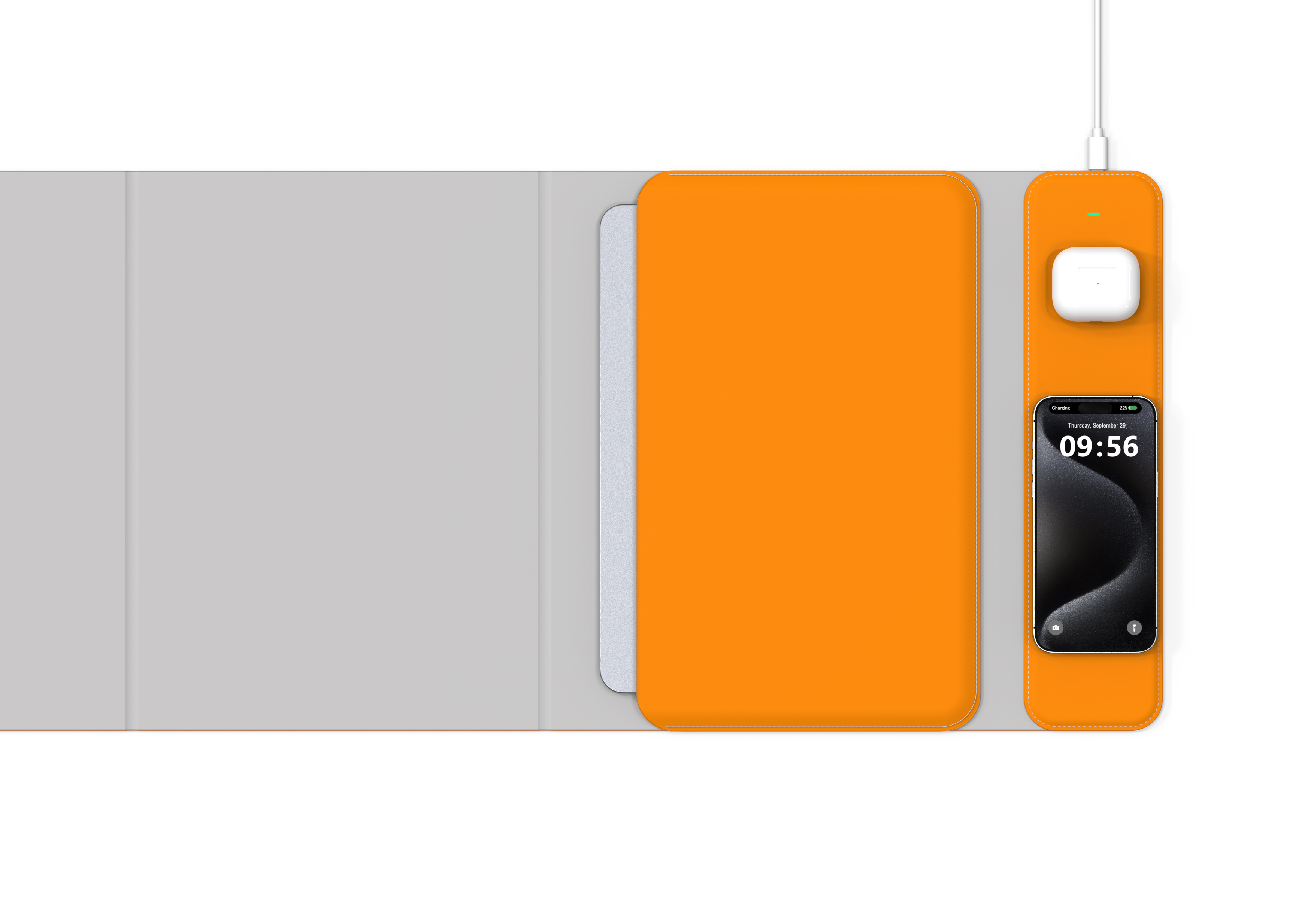 Mouse Pad Wireless Charger，