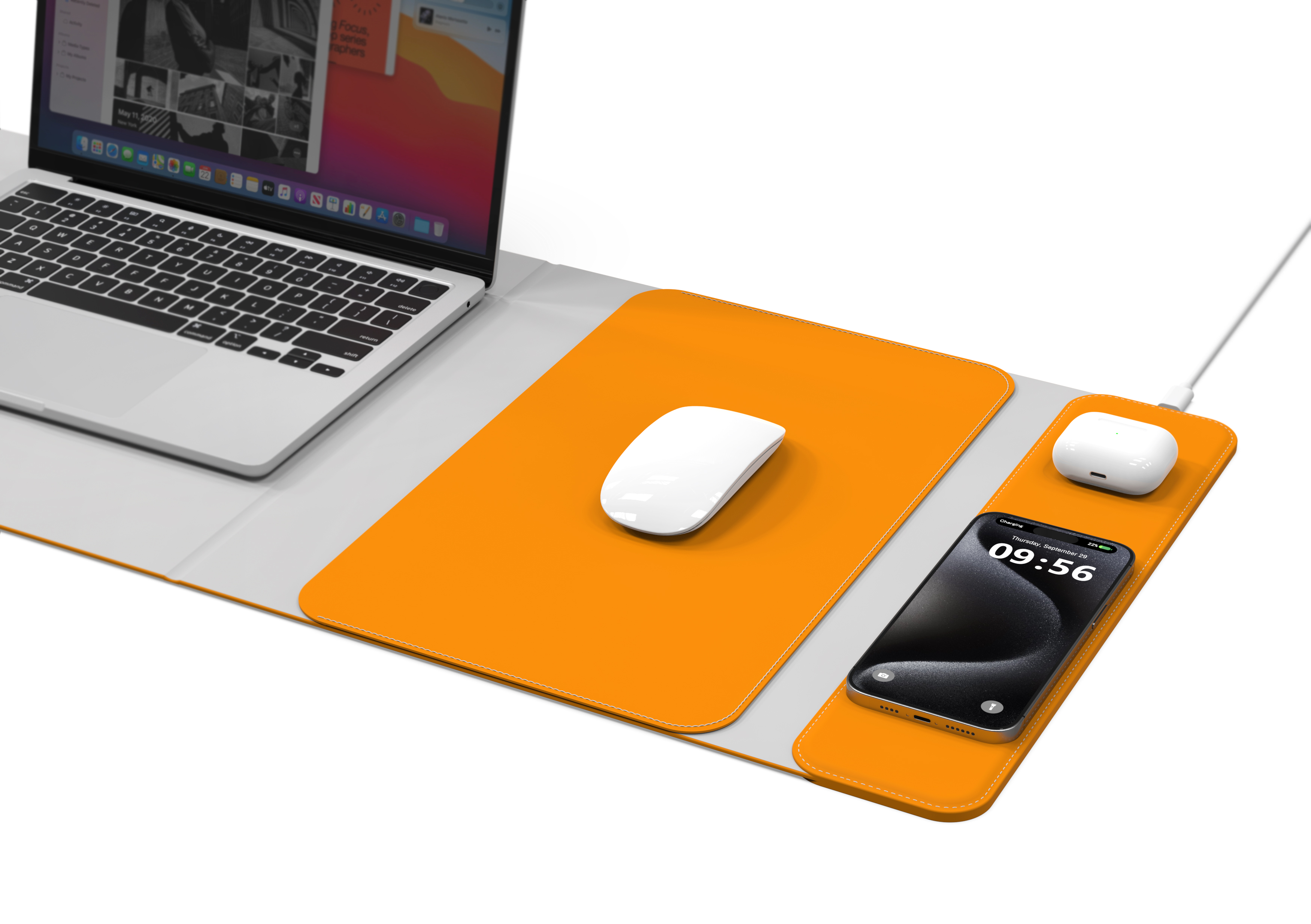 Mouse Pad Wireless Charger，