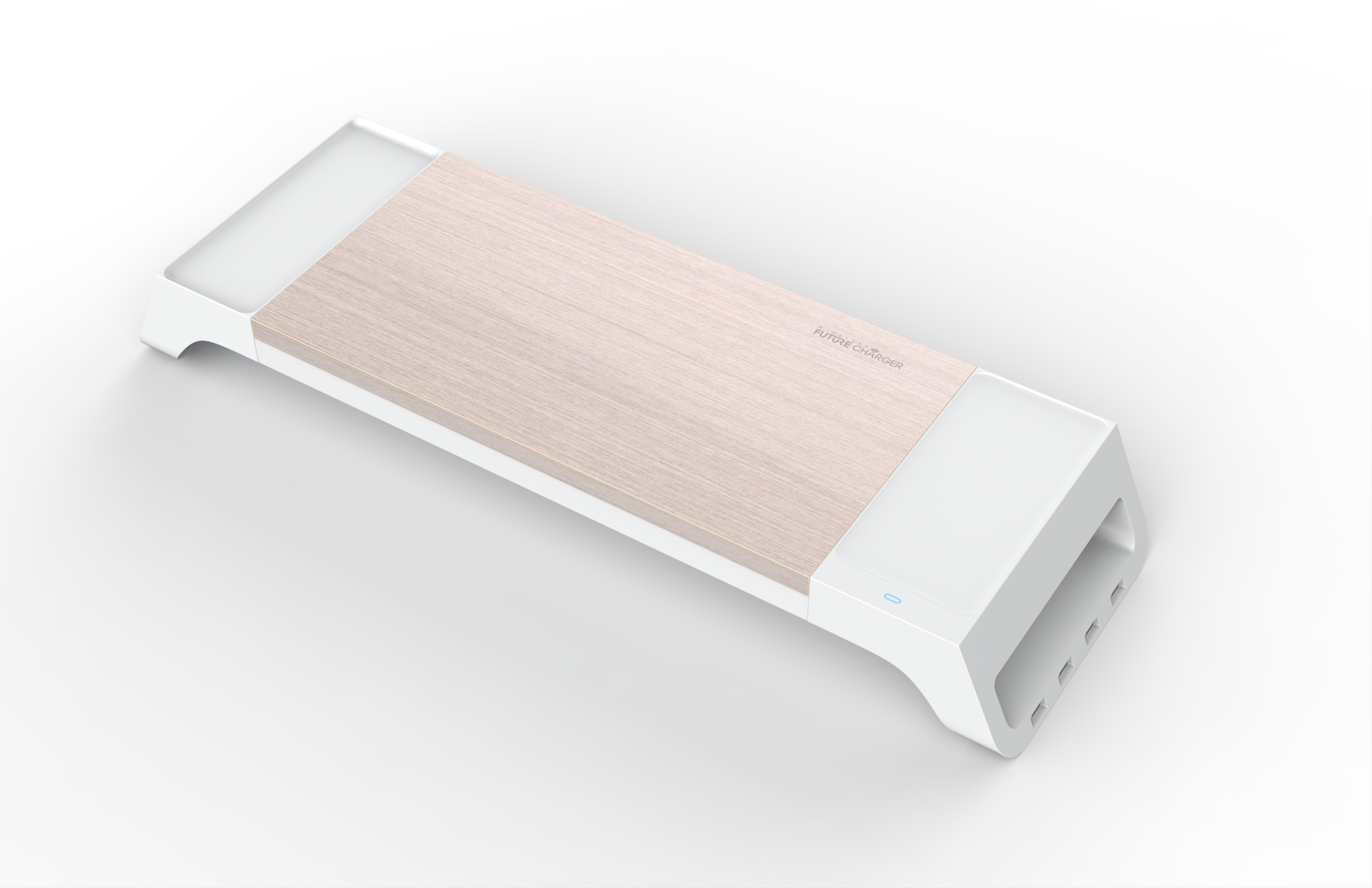 Computer desk bracket with wireless charger，