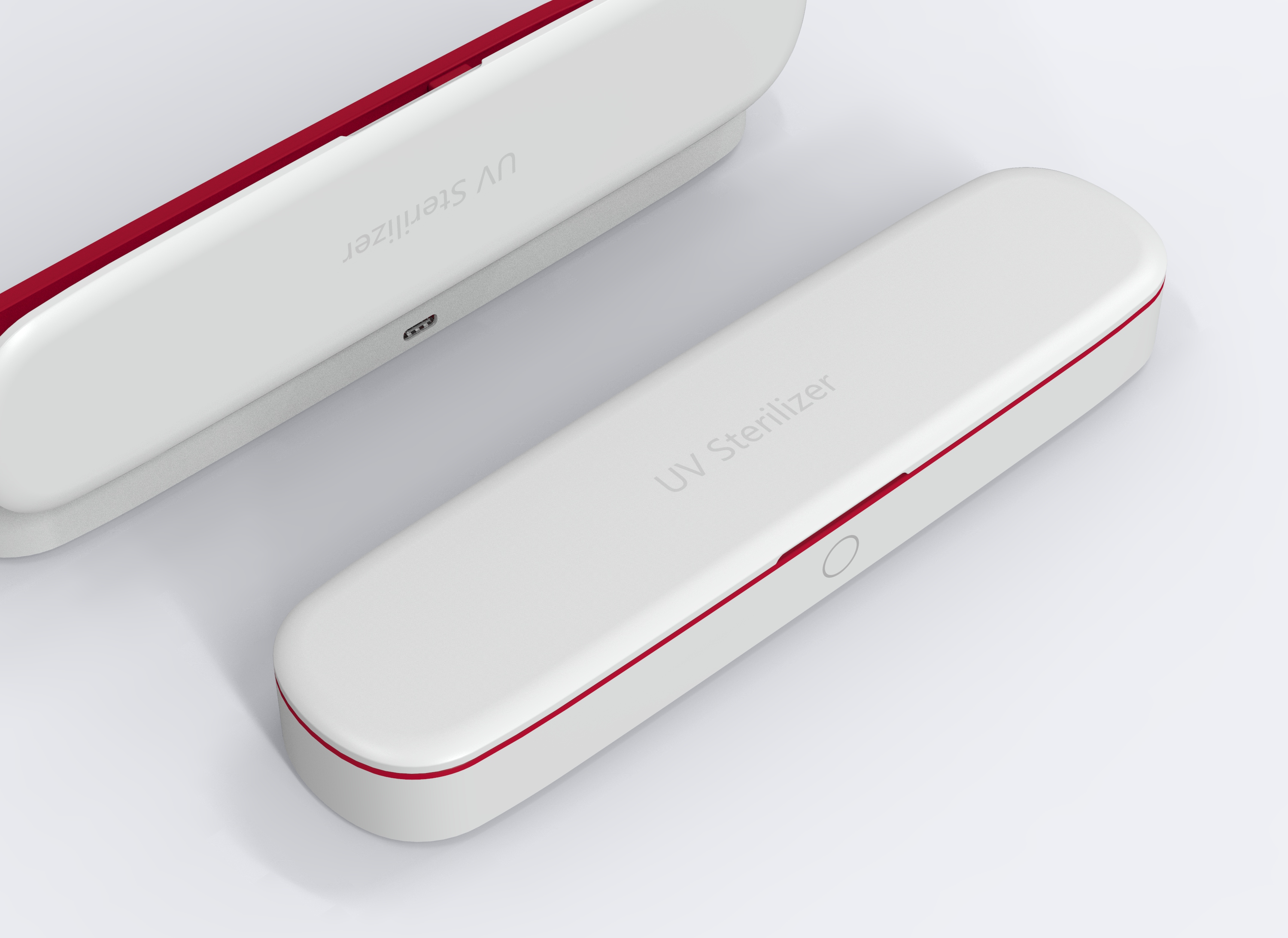 Intelligent toothbrush disinfection box，