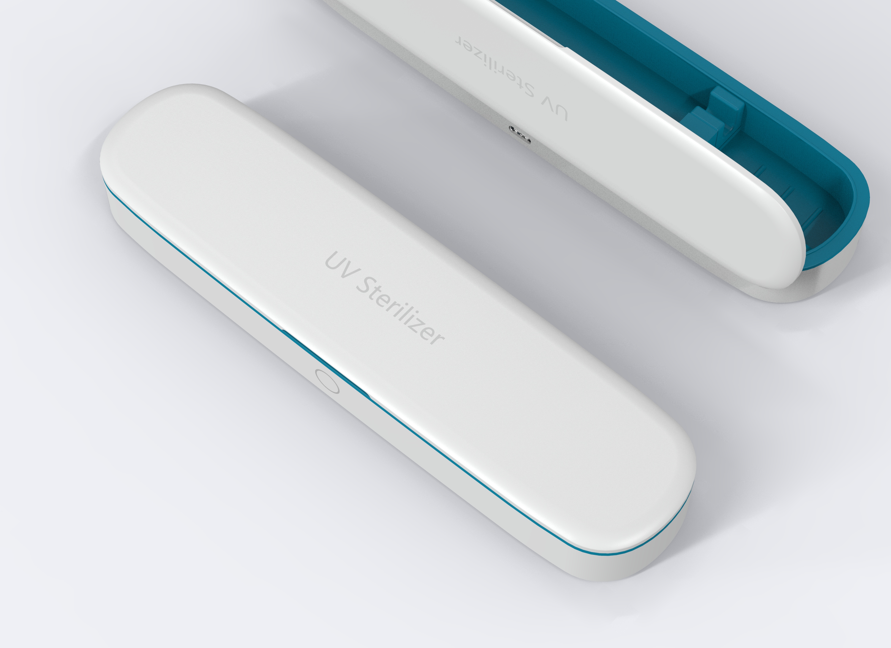 Intelligent toothbrush disinfection box，