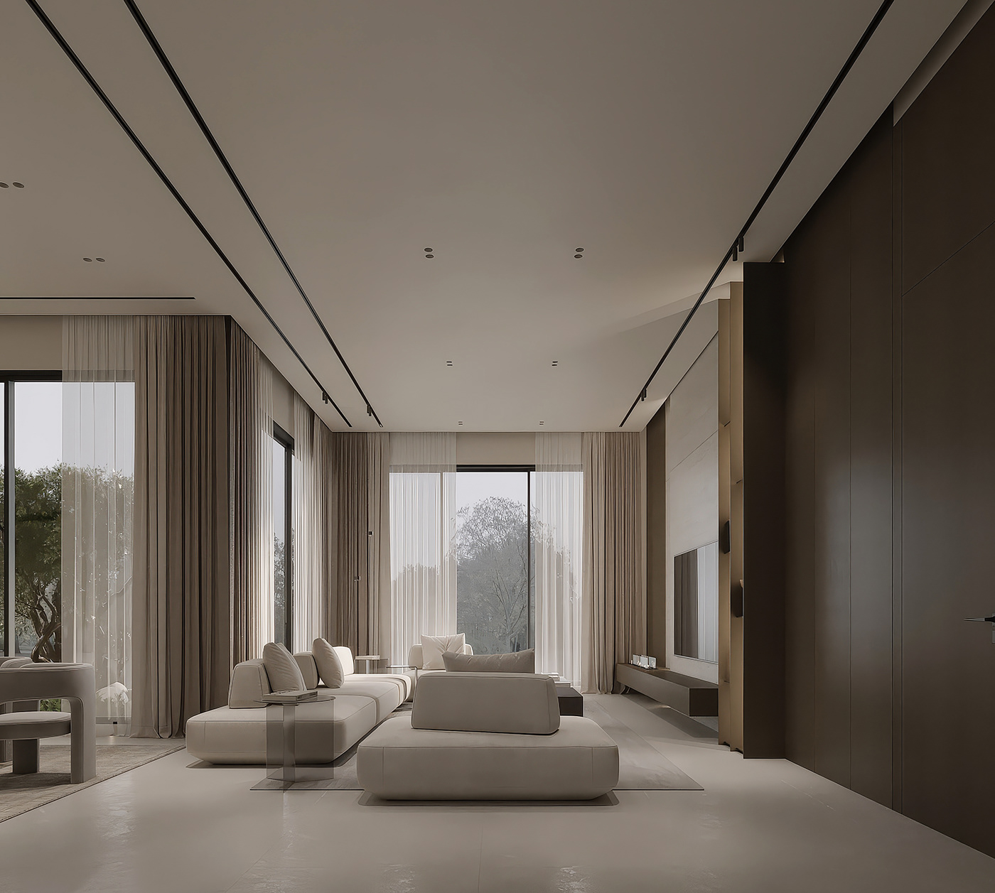 sofa，a living room，