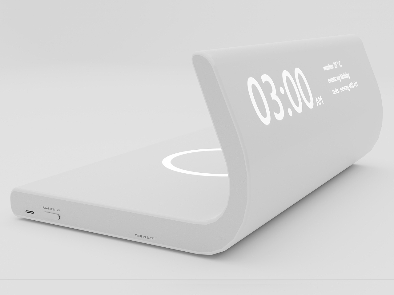 Digital clock，Charger，Wireless design，