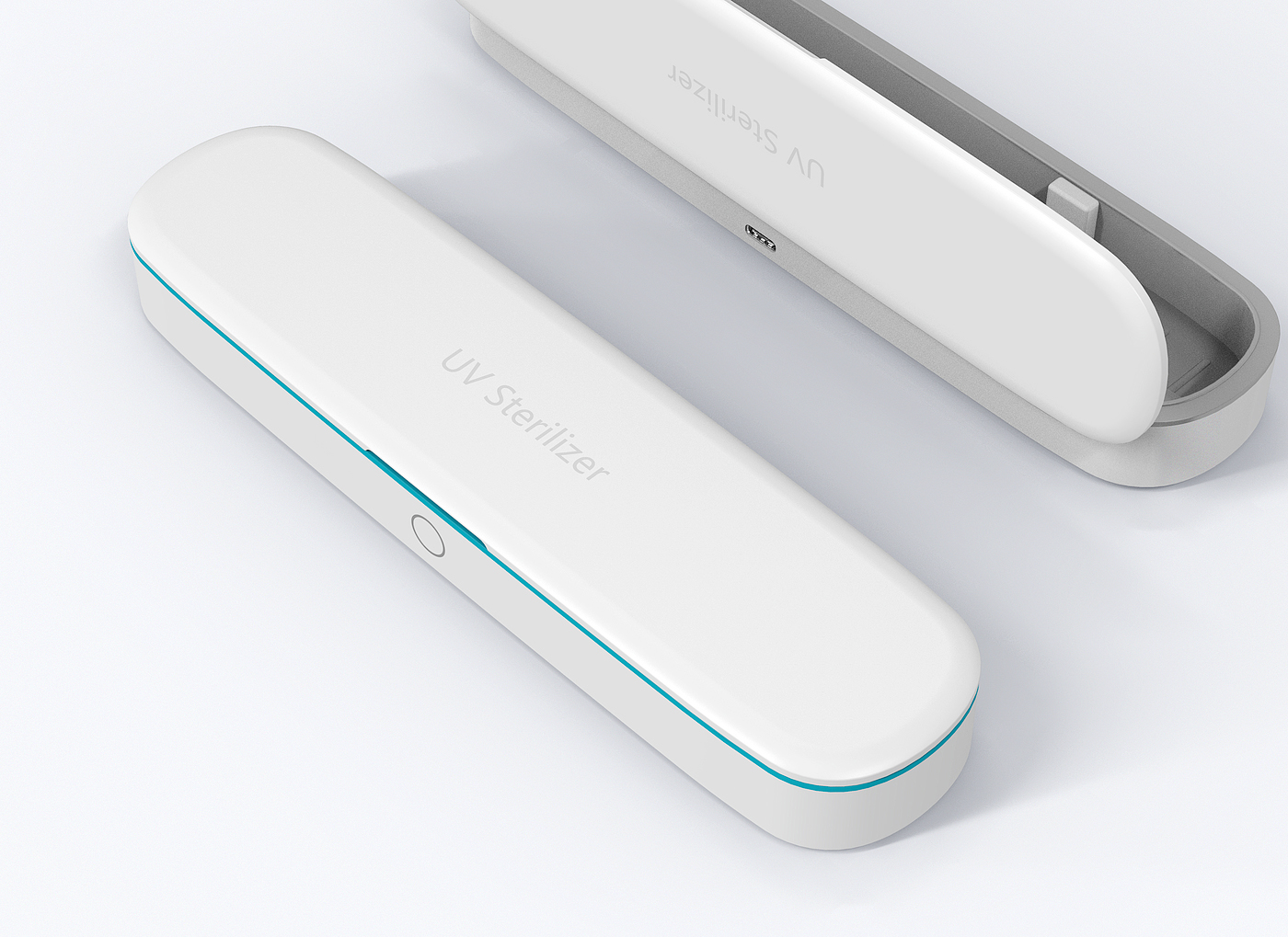 Intelligent toothbrush disinfection box，