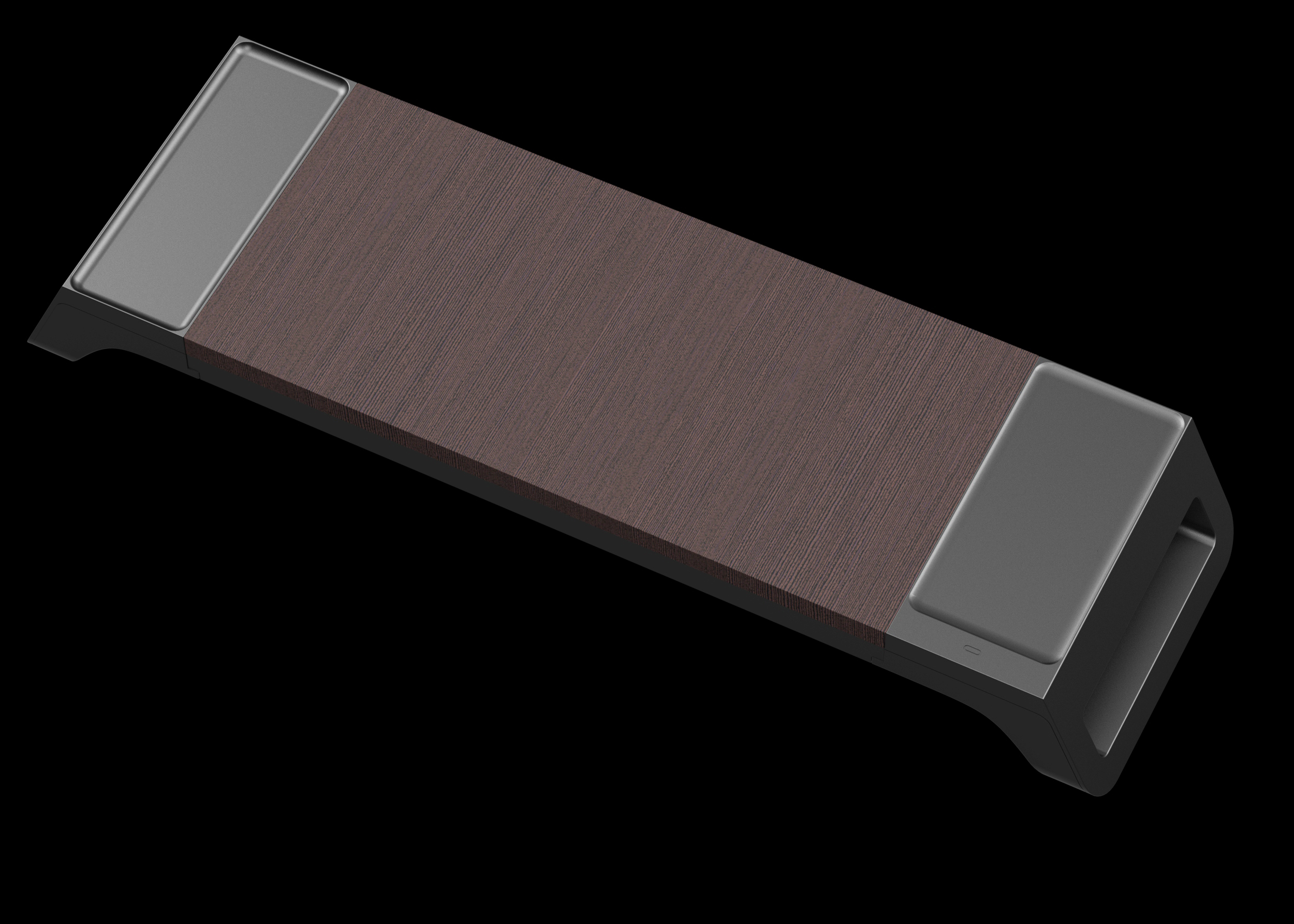 Computer desk bracket with wireless charger，