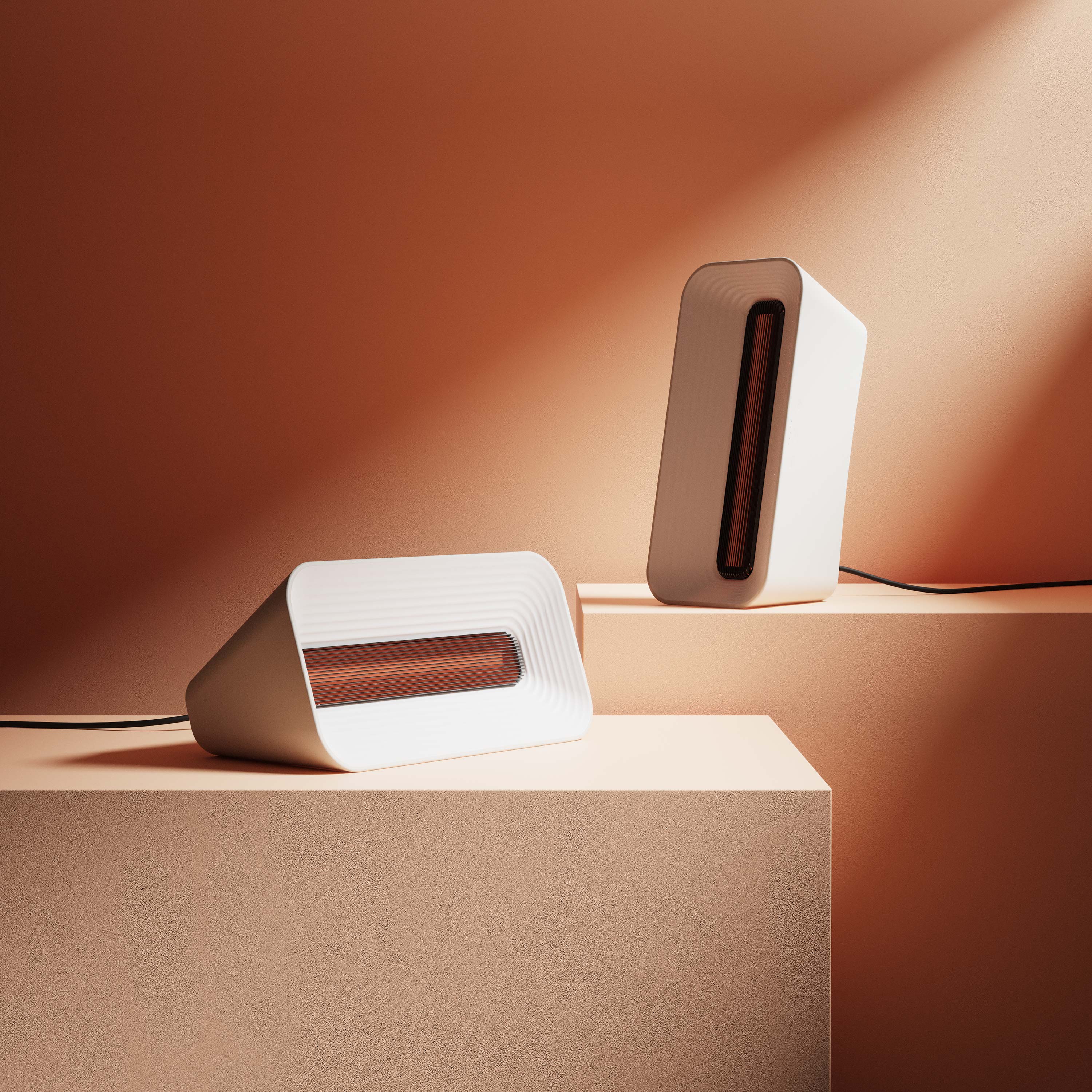 heater，Minimalist，Electric heater，small home appliances，Air heater，Heater，Home appliance design，industrial design，