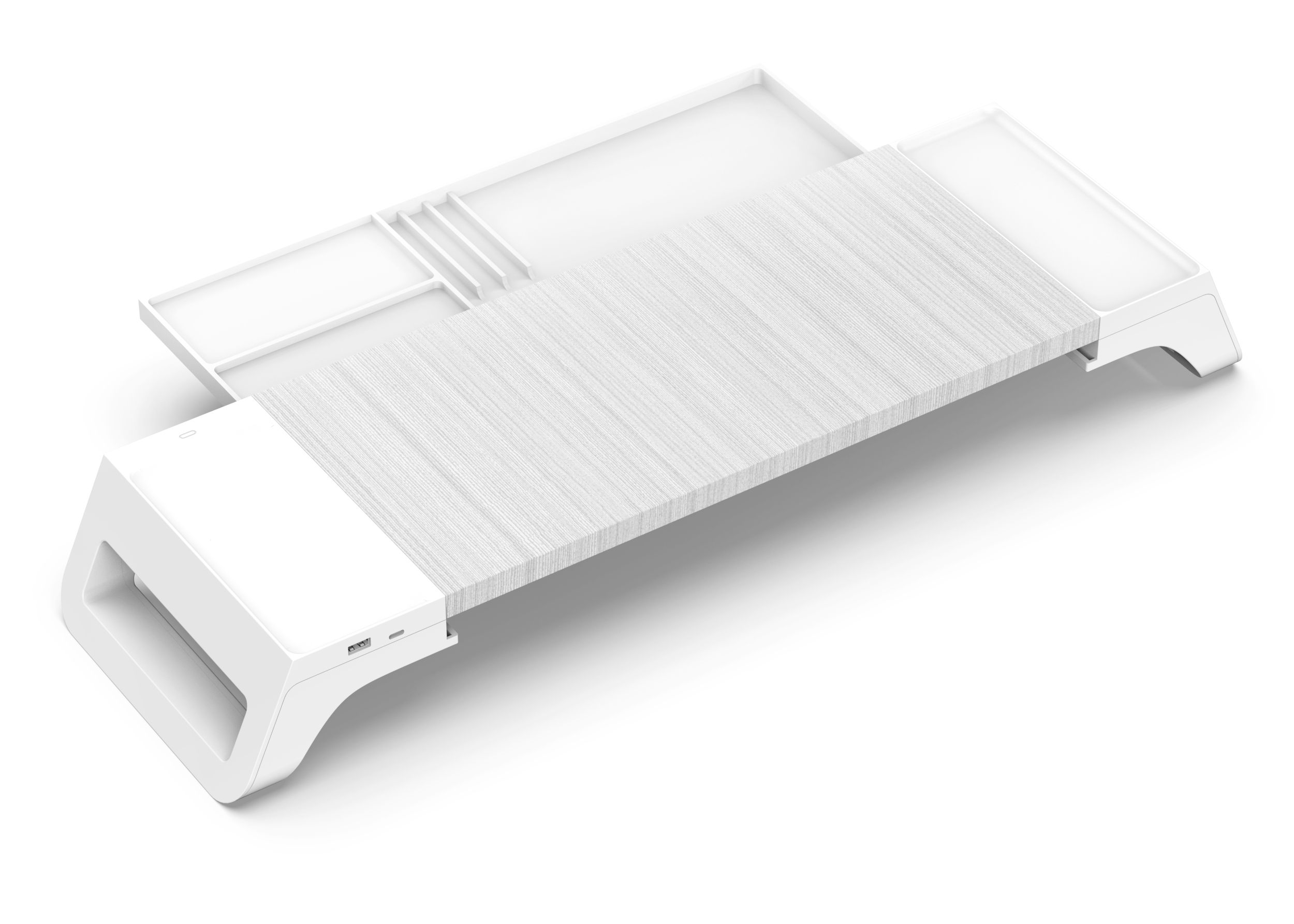 Computer desk bracket with wireless charger，