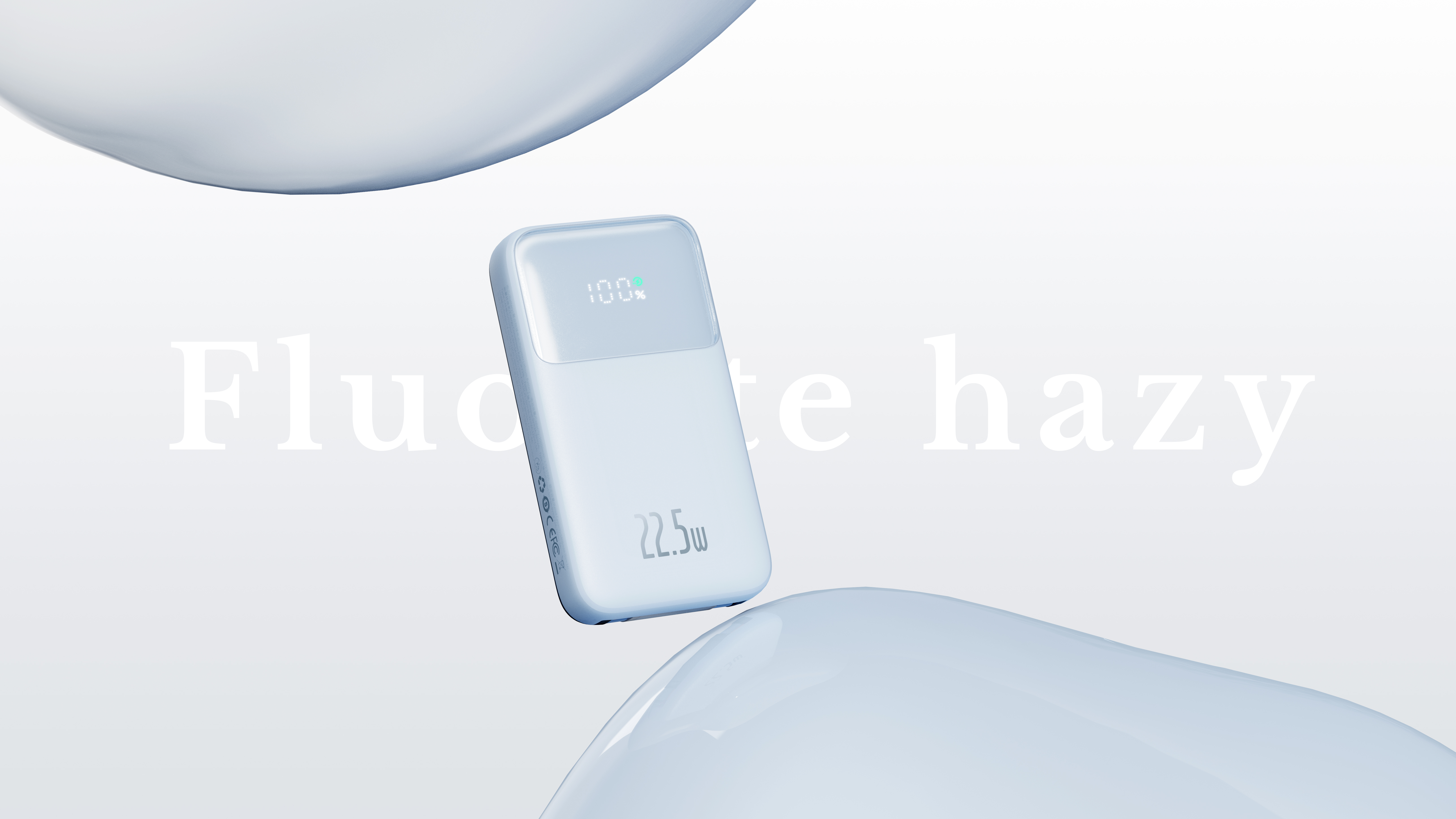 Semi-transparent, hazy, foggy, power supply，